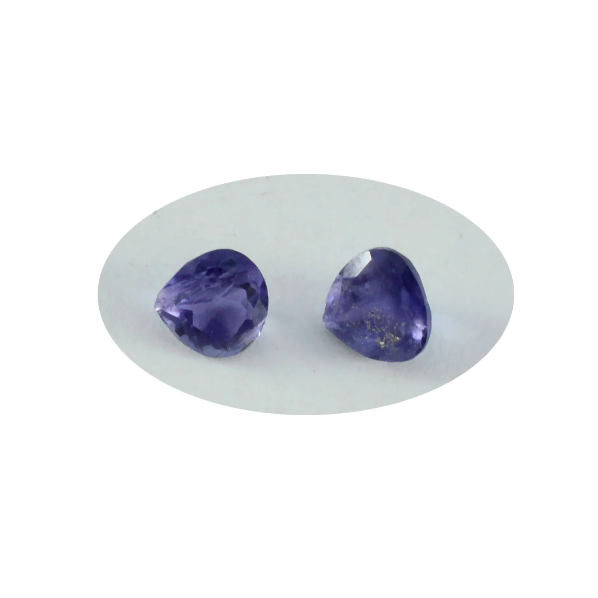 Iolite 1PC Chunky 13x13 MM Heart Faceted Blue Natural Semi Precious Loose Gemstone - Image 4