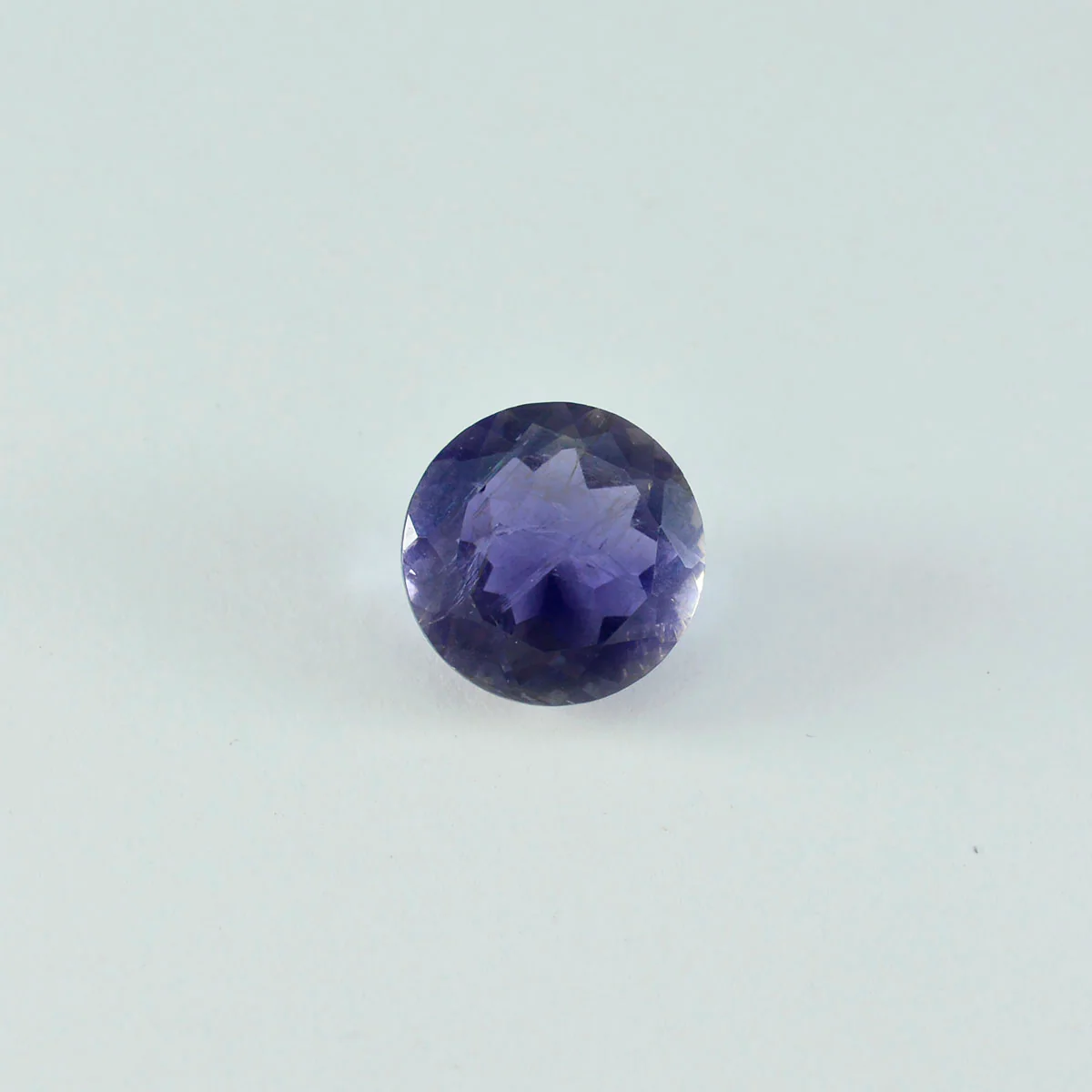 Iolite 1PC Chunky 15x15 MM Round Faceted Blue Superior Semi Precious Gems - Image 4