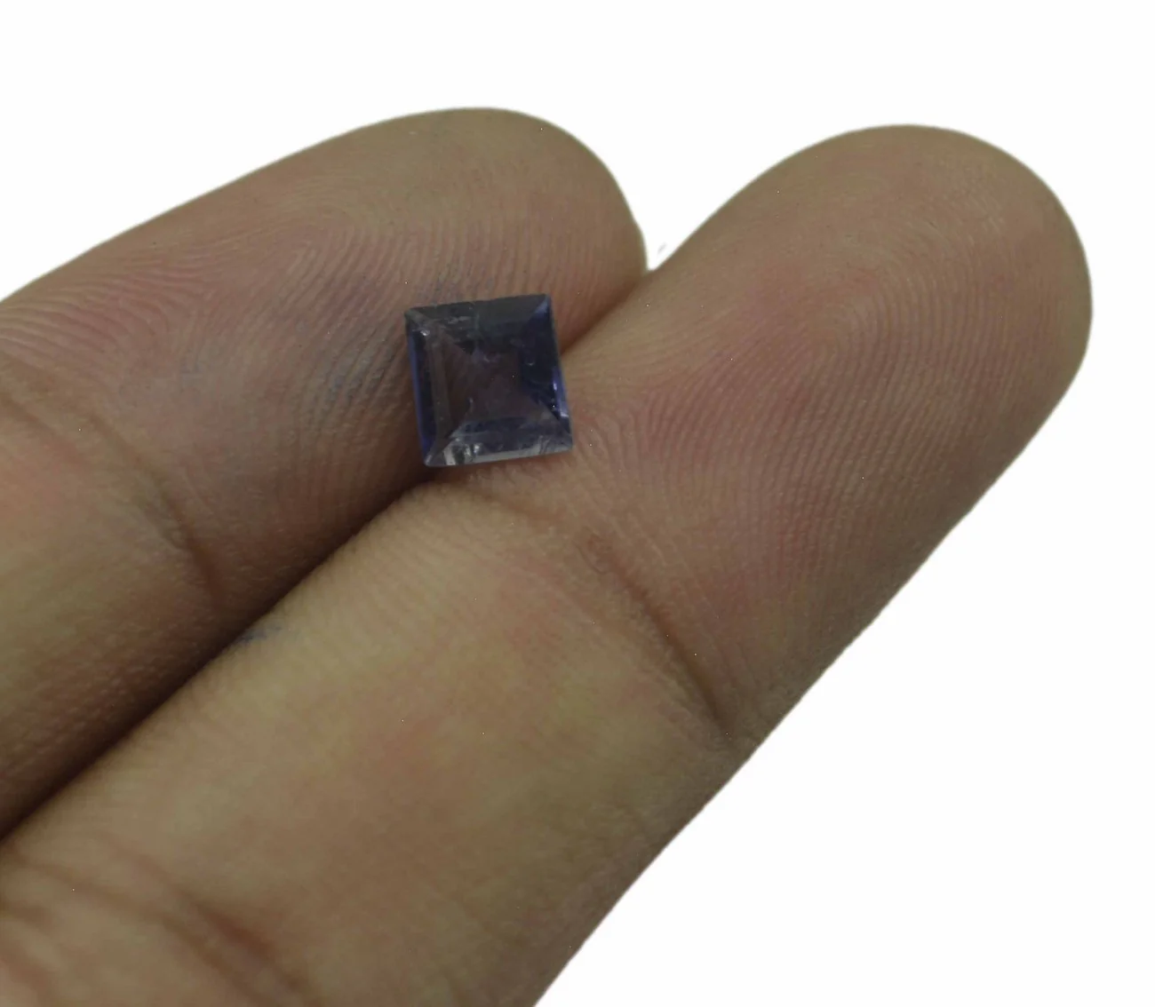 Iolite 1PC Large 10x10 MM Square Faceted Blue Shine Semi Precious Loose Gemstones - Image 4