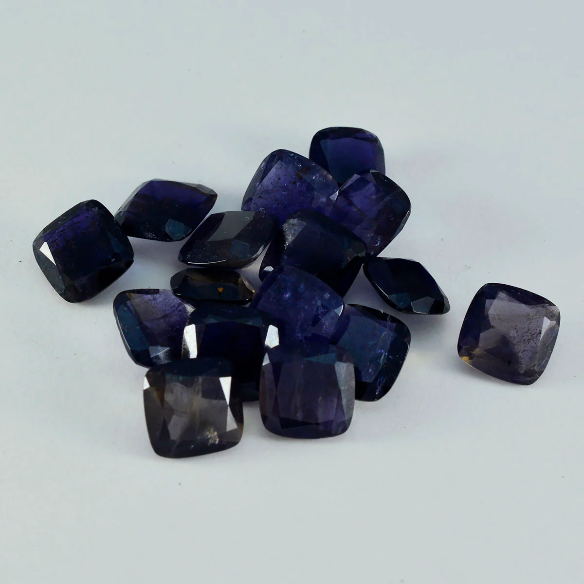Iolite 1PC Large 10x14 MM Emerald Faceted Blue Shine Semi Precious Loose Gems - Image 4