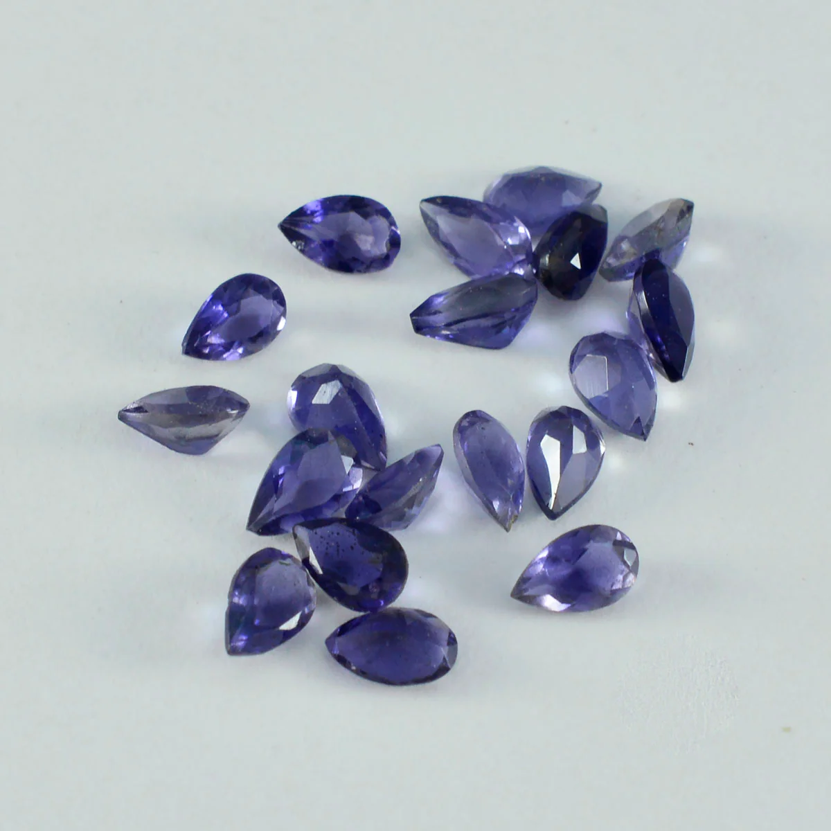 Iolite 1PC Large 8x12 MM Pear Faceted Blue High-Quality Semi Precious Loose Gems - Image 2