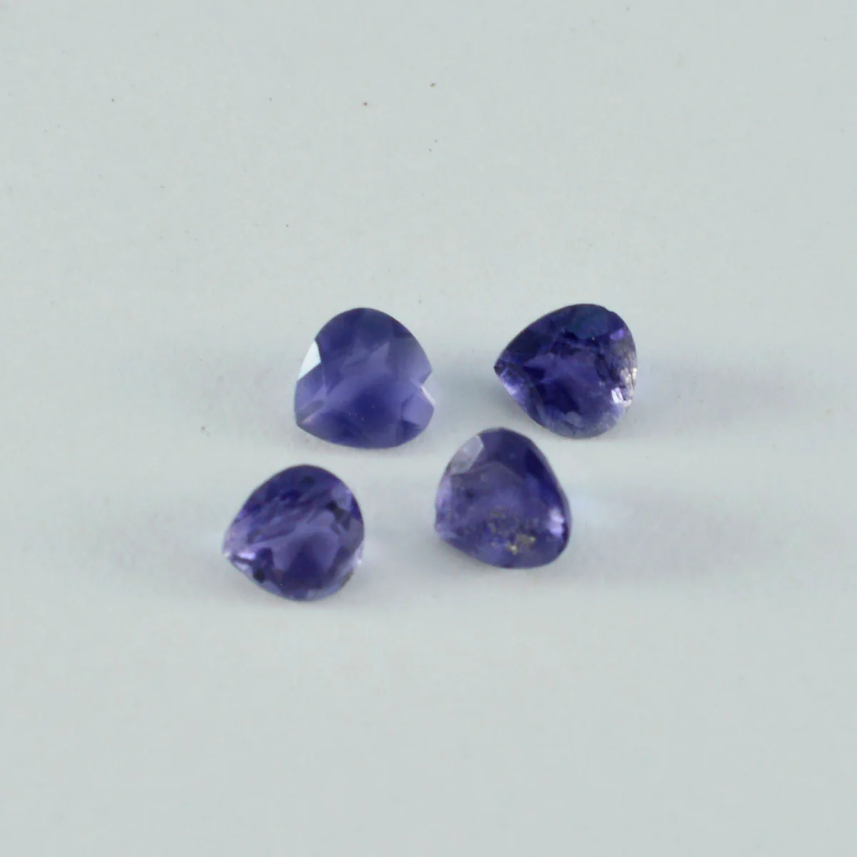 Iolite 1PC Small 7x7 MM Heart Faceted Blue Splendid Semi Precious Gems - Image 3