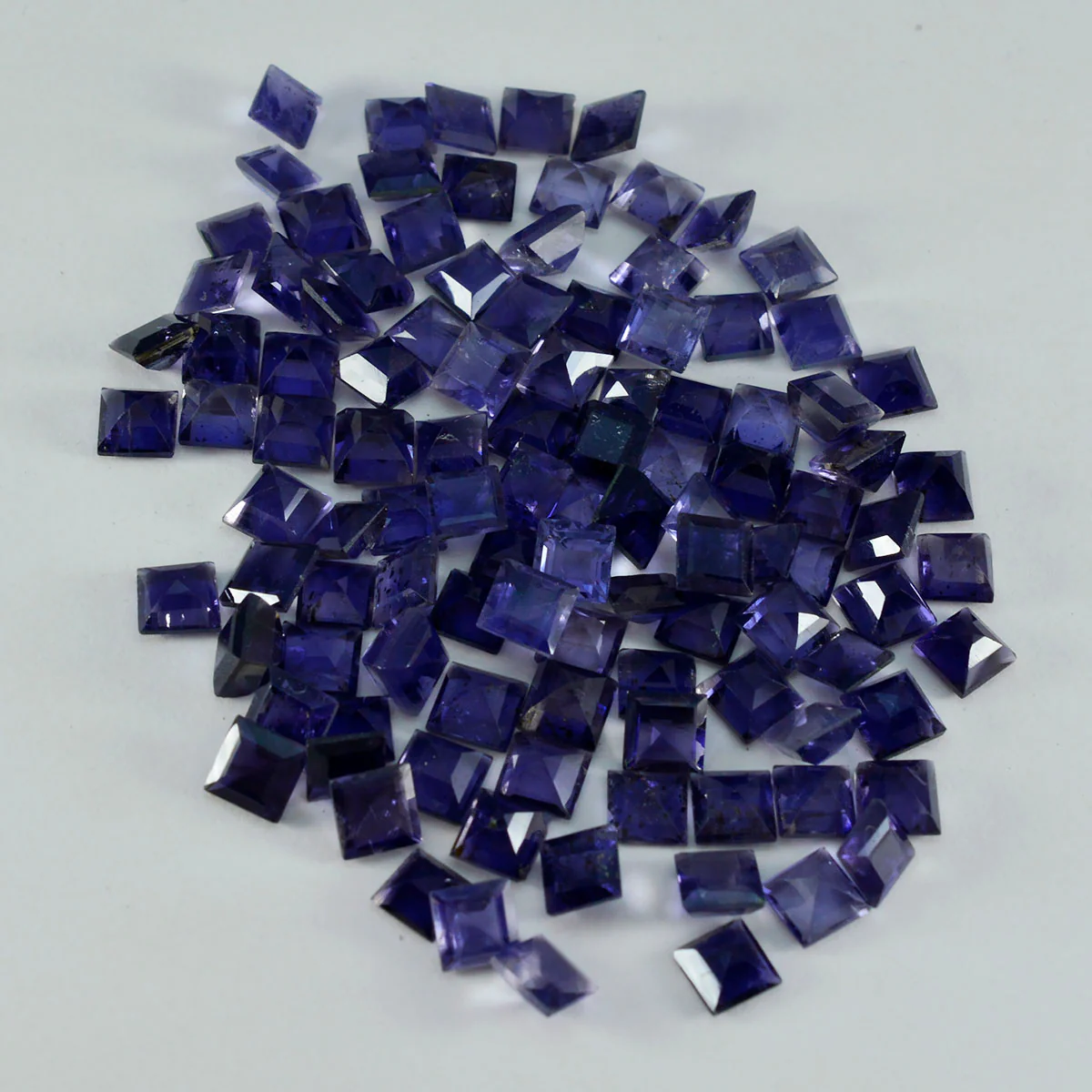 Iolite 1PC Small 7x7 MM Square Faceted Blue Splendid Semi Precious Gems - Image 4