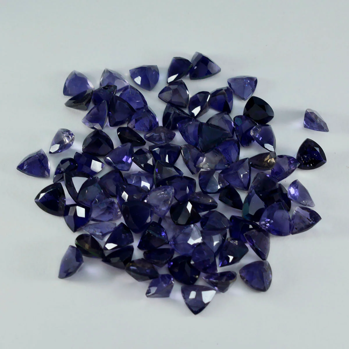 Iolite 1PC Small 7x7 MM Triangle Faceted Blue Splendid Semi Precious Gems - Image 4