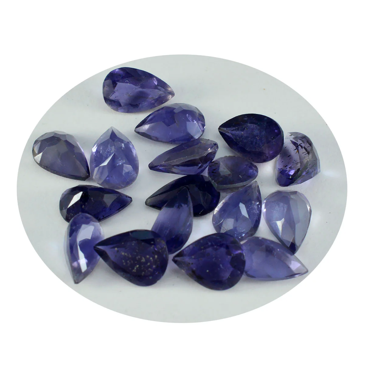 Iolite 1PC Small 7x9 MM Pear Faceted Blue Luster Semi Precious Loose Gems - Image 3