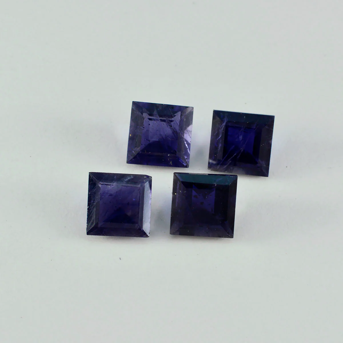 Iolite 1PC Tiny 5x5 MM Square Faceted Blue Sparkling Semi Precious Loose Gemstone - Image 2