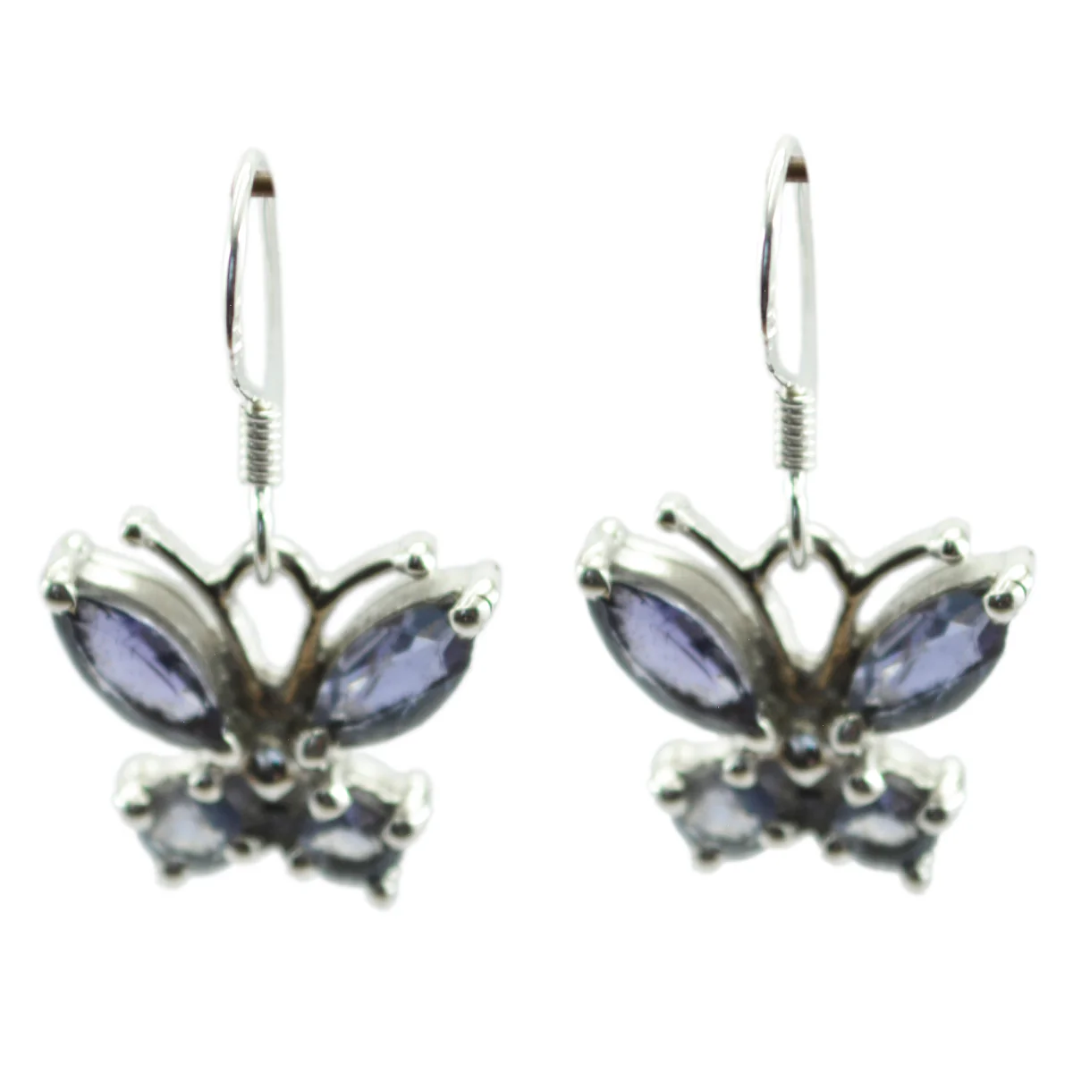 Iolite German Freya multiple Dangle Blue 92.5 Silver Earring - Image 2