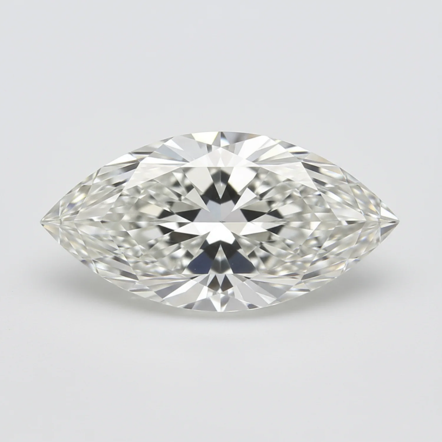Lab Grown Diamond 10PC Tiny 2x4 MM Marquise Faceted White High-Quality Man Made Loose Gems - Image 2