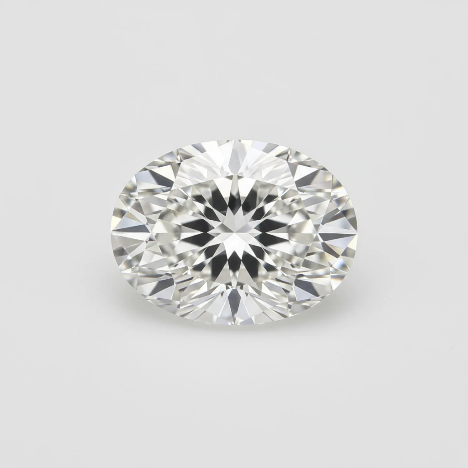 Lab Grown Diamond 1PC Chunky 13x18 MM Oval Faceted White Natural Man Made Loose Gemstone - Image 2