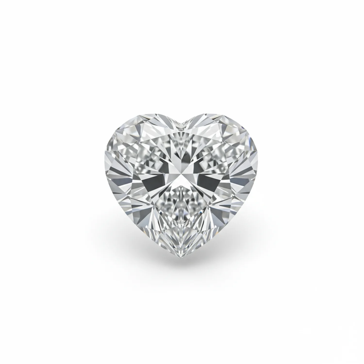 Lab Grown Diamond 1PC Chunky 14x14 MM Heart Faceted White Genuine Man Made Loose Gems - Image 2