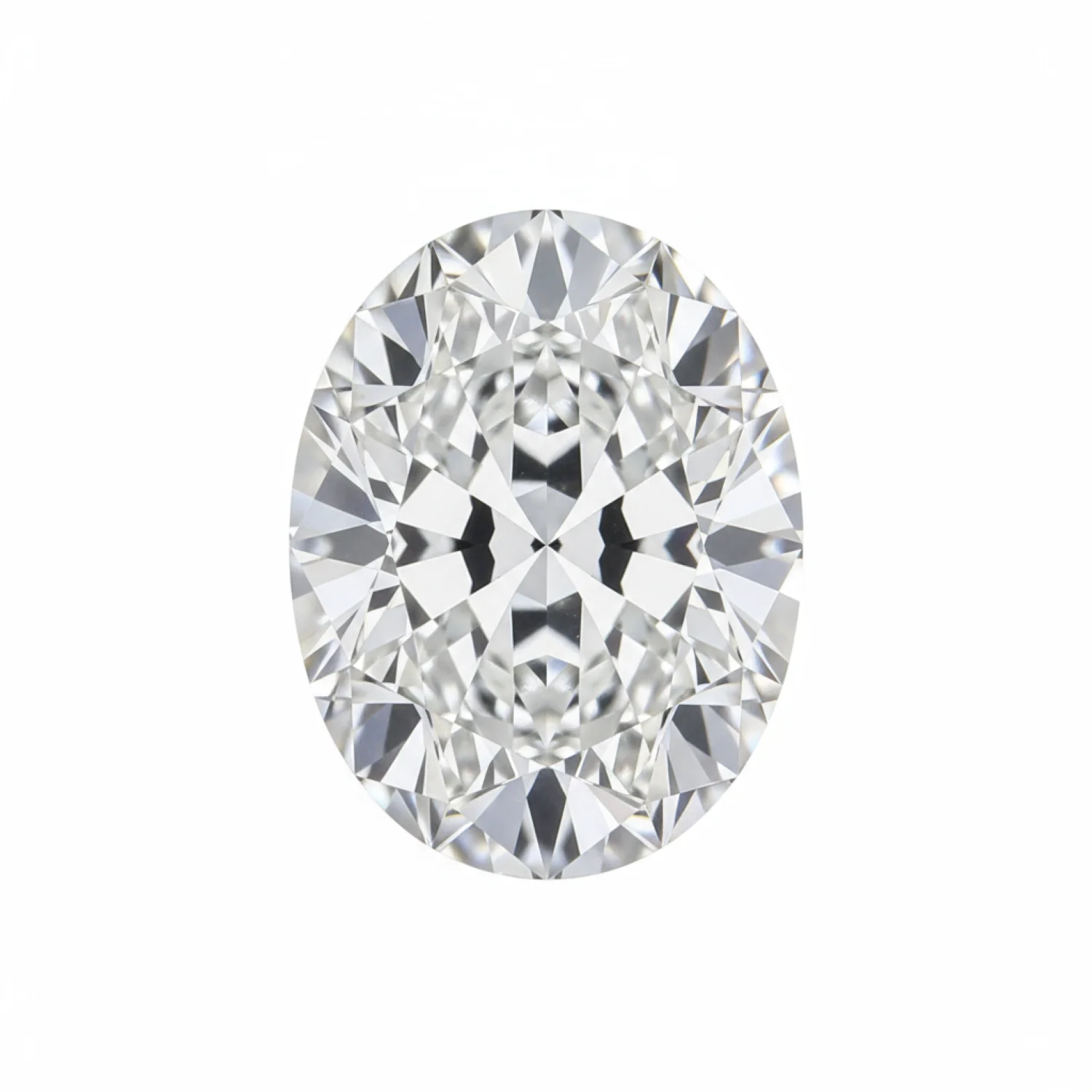 Lab Grown Diamond 1PC Large 10x14 MM Oval Faceted White Fine Man Made Gems