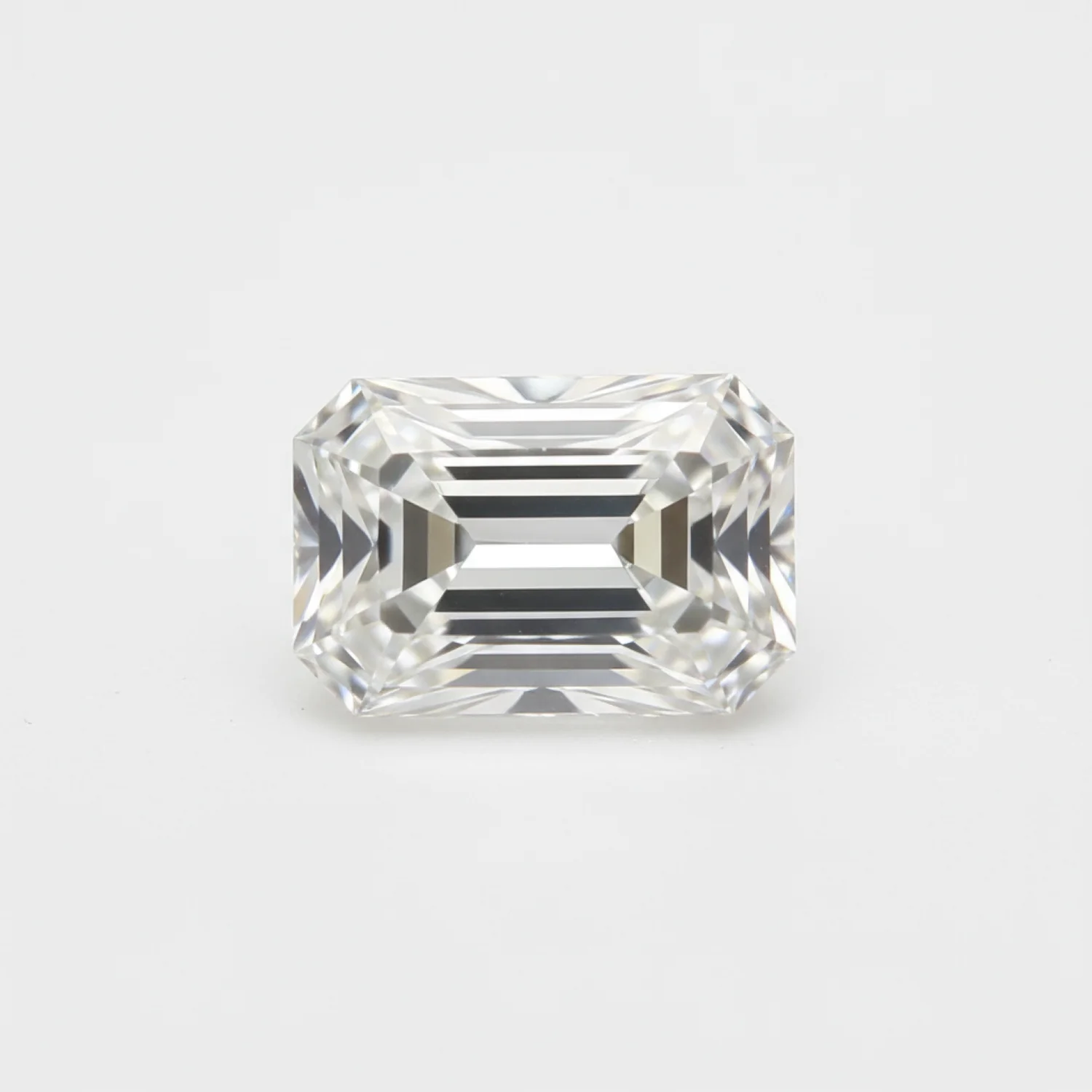 Lab Grown Diamond 1PC Large 9x11 MM Emerald Faceted White Genuine Man Made Loose Gems