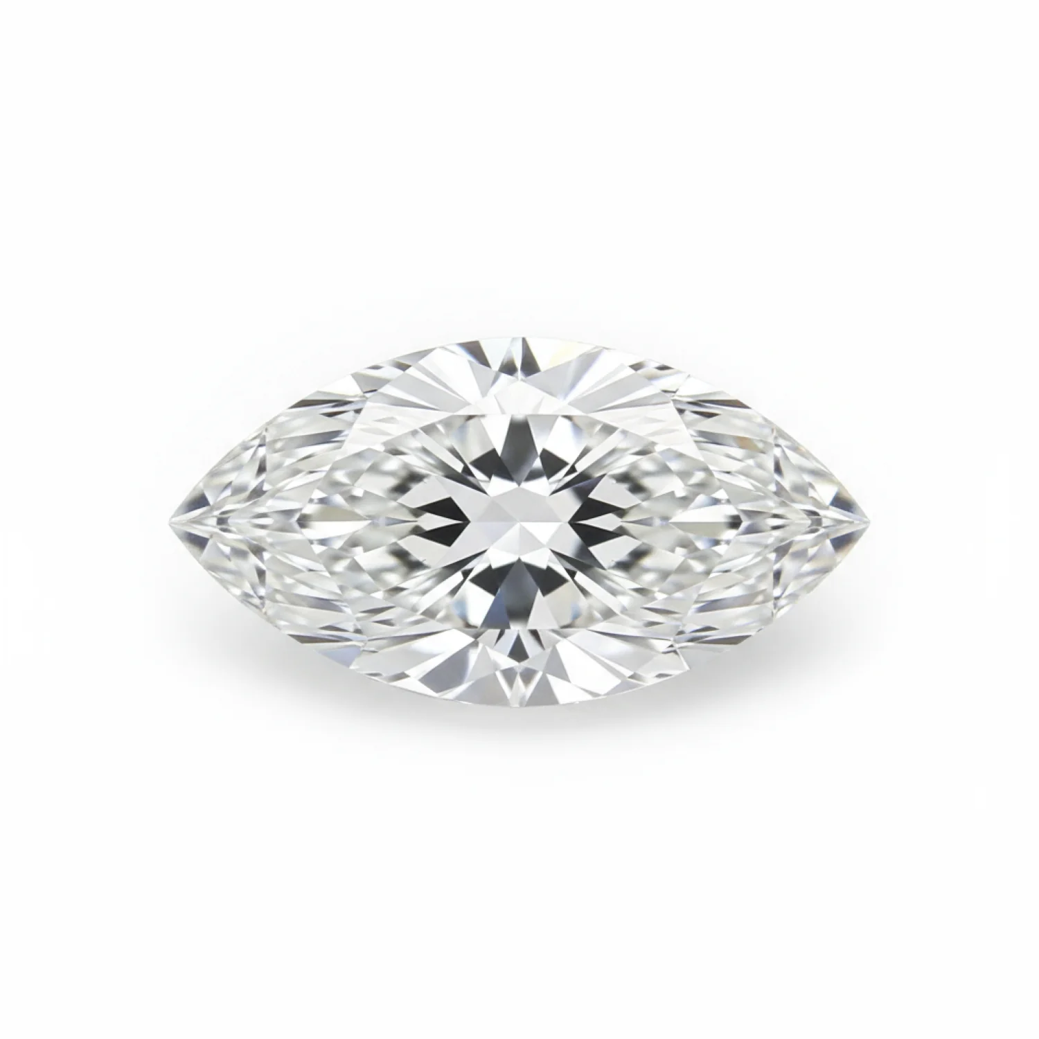 Lab Grown Diamond 1PC Medium 7x14 MM Marquise Faceted White Brilliant Man Made Loose Gemstones