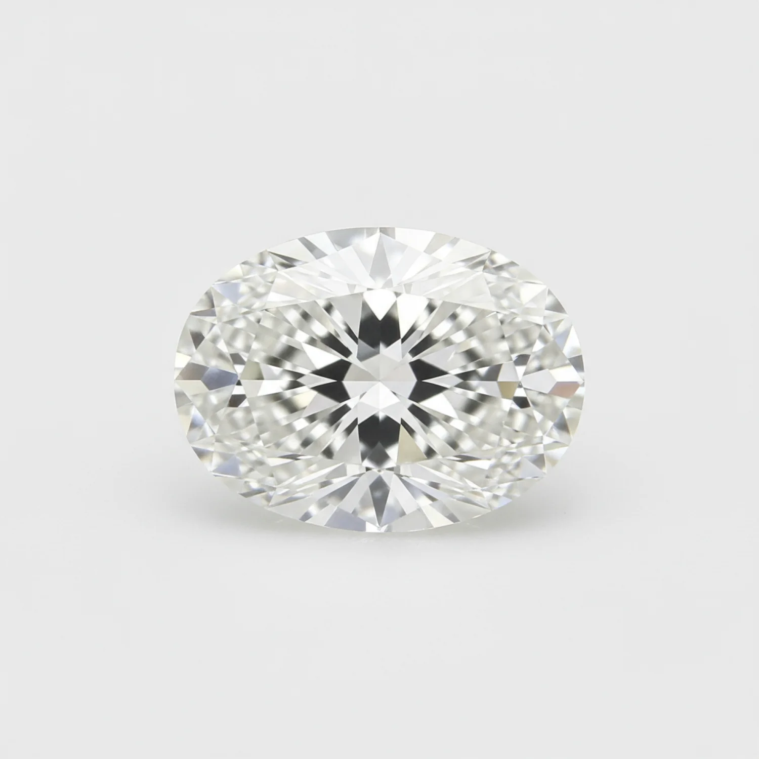 Lab Grown Diamond 1PC Medium 8x10 MM Oval Faceted White Splendid Man Made Gems - Image 2
