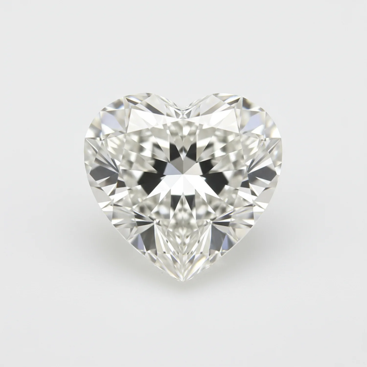Lab Grown Diamond 1PC Medium 9x9 MM Heart Faceted White Lustrous Man Made Gems - Image 2