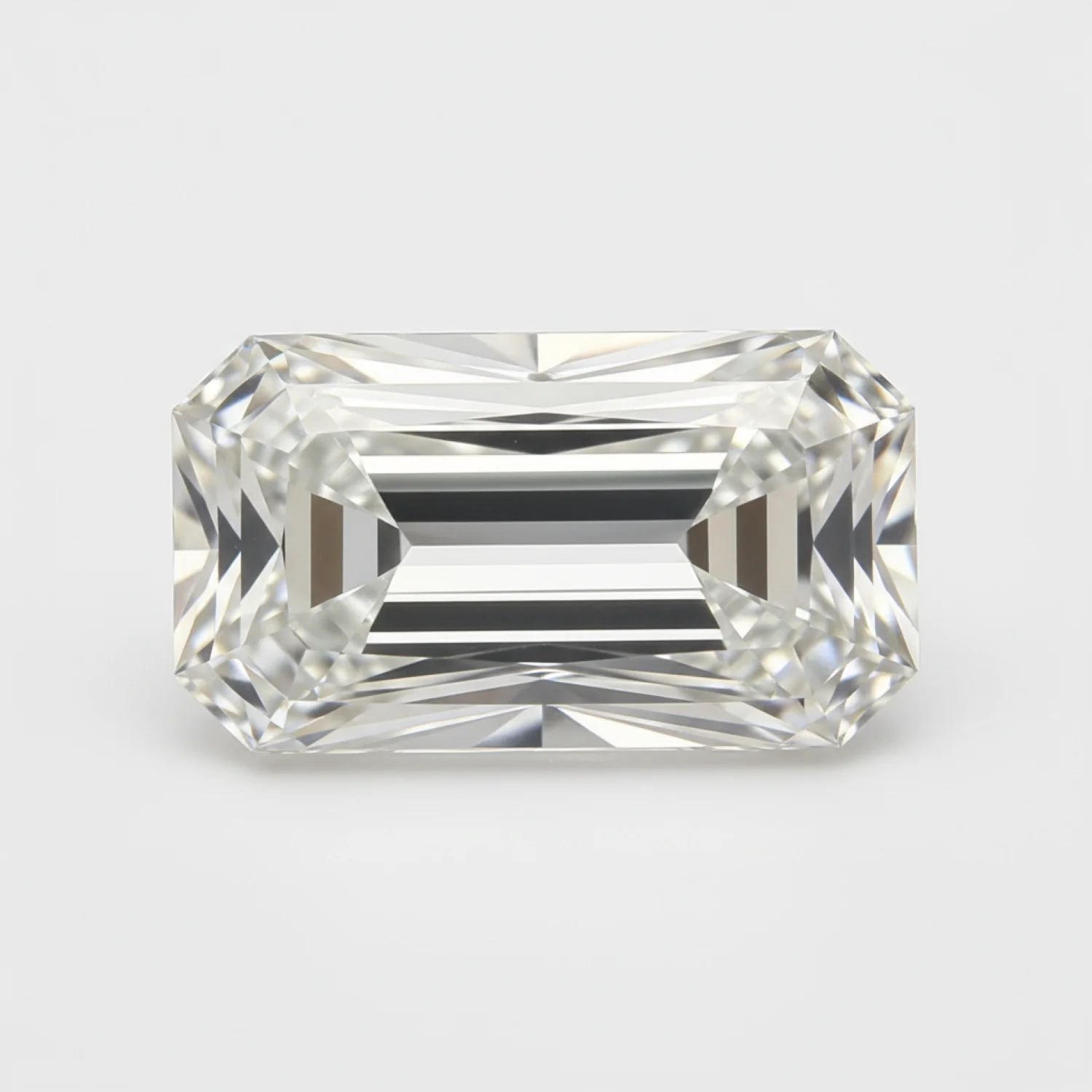 Lab Grown Diamond 1PC Small 6x12 MM Baguette Faceted White Lustrous Man Made Gems - Image 2