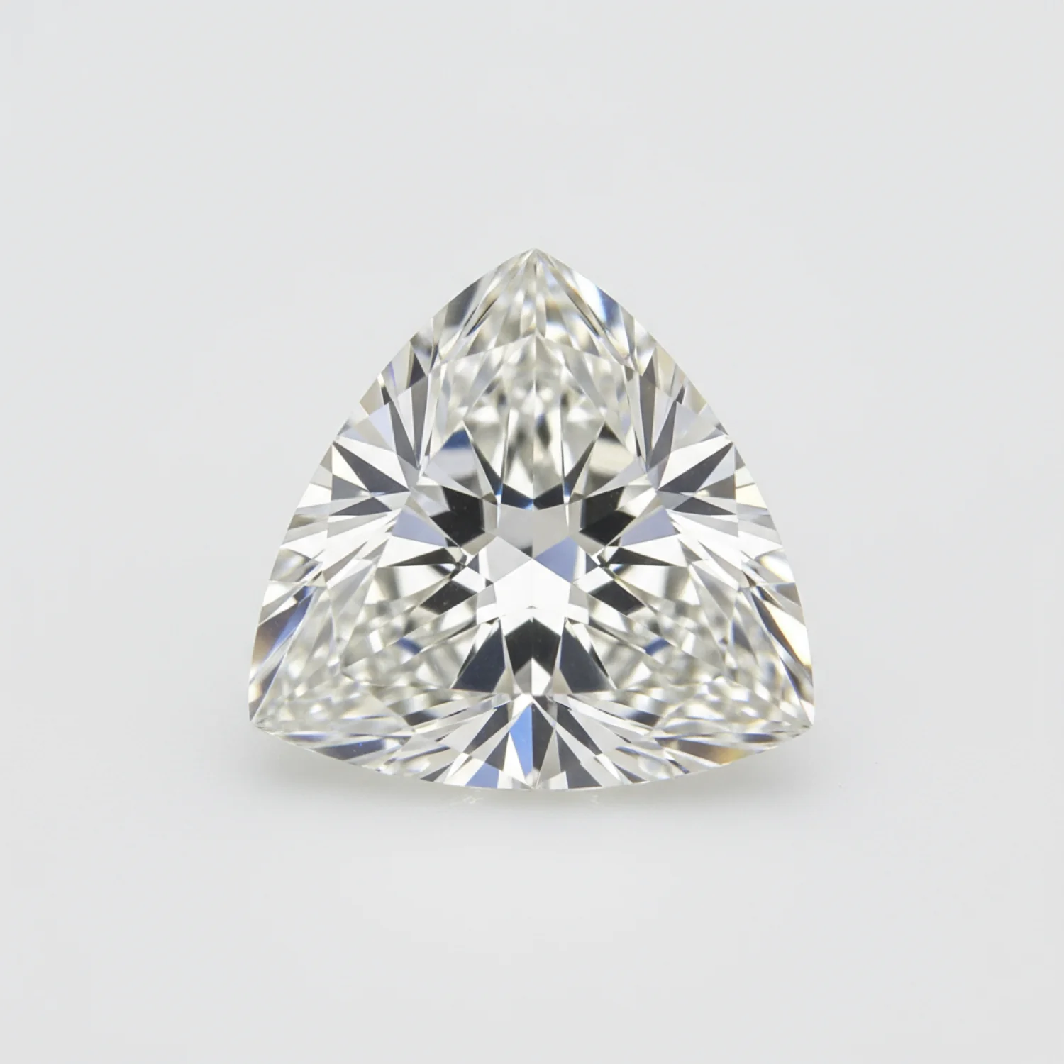 Lab Grown Diamond 1PC Small 8x8 MM Triangle Faceted White Luster Man Made Loose Gemstones