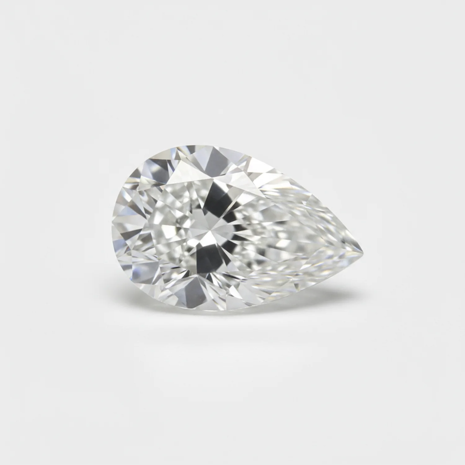 Lab Grown Diamond 1PC Tiny 3x5 MM Pear Faceted White Shine Man Made Loose Gemstones - Image 2
