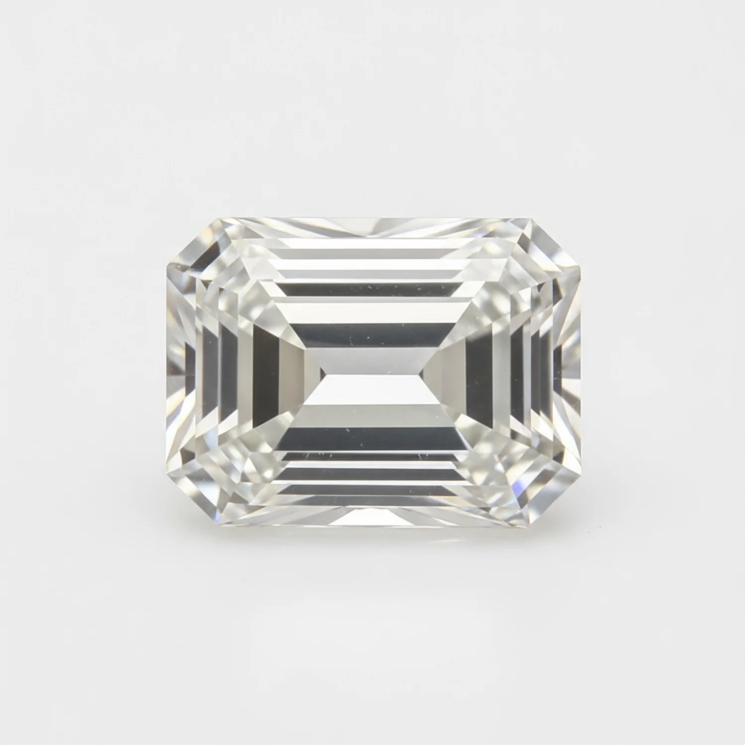 Lab Grown Diamond 1PC Tiny 5x7 MM Emerald Faceted White Luster Man Made Loose Gemstones - Image 2
