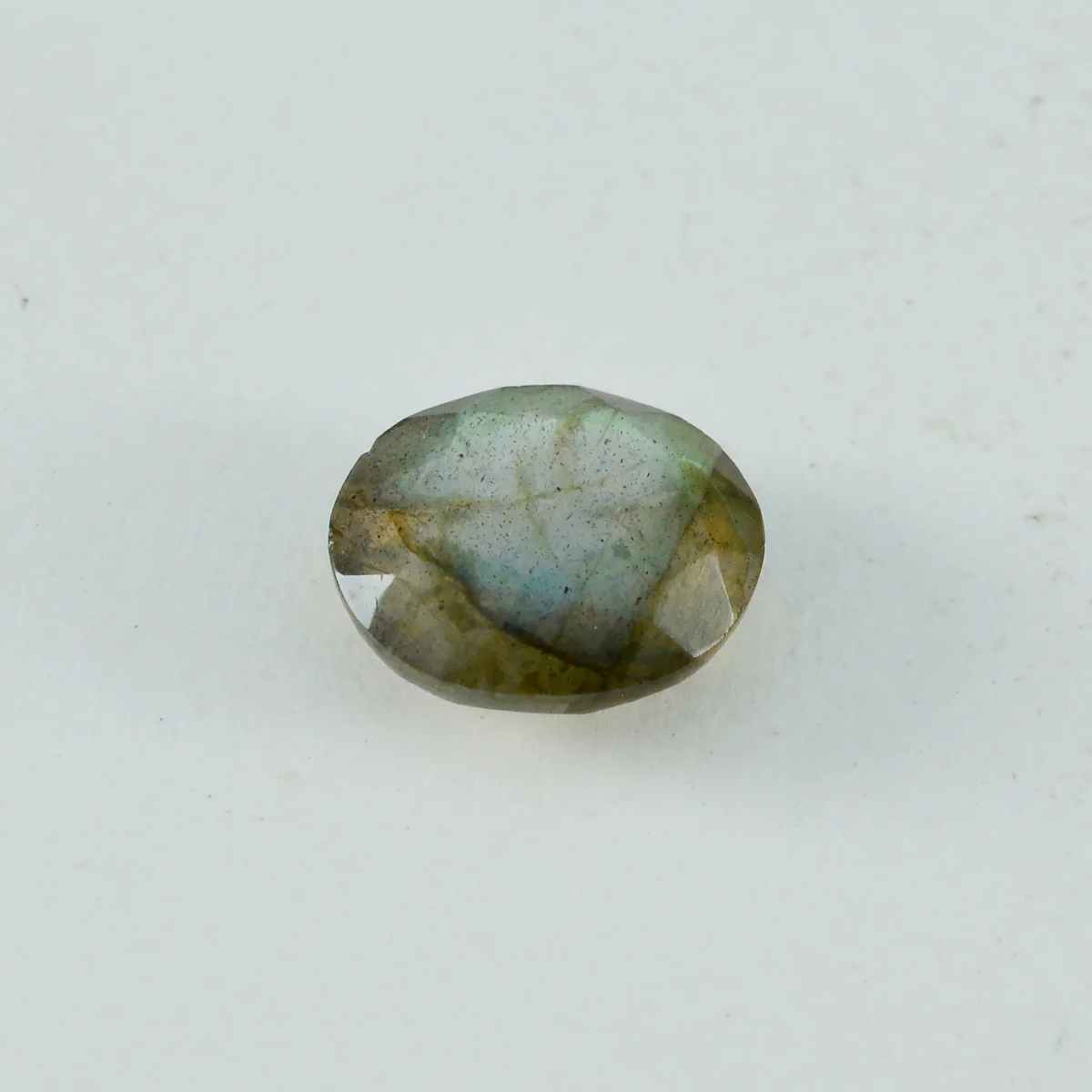 Labradorite 1PC Chunky 13x18 MM Oval Faceted Gray Splendid Semi Precious Loose Gemstone