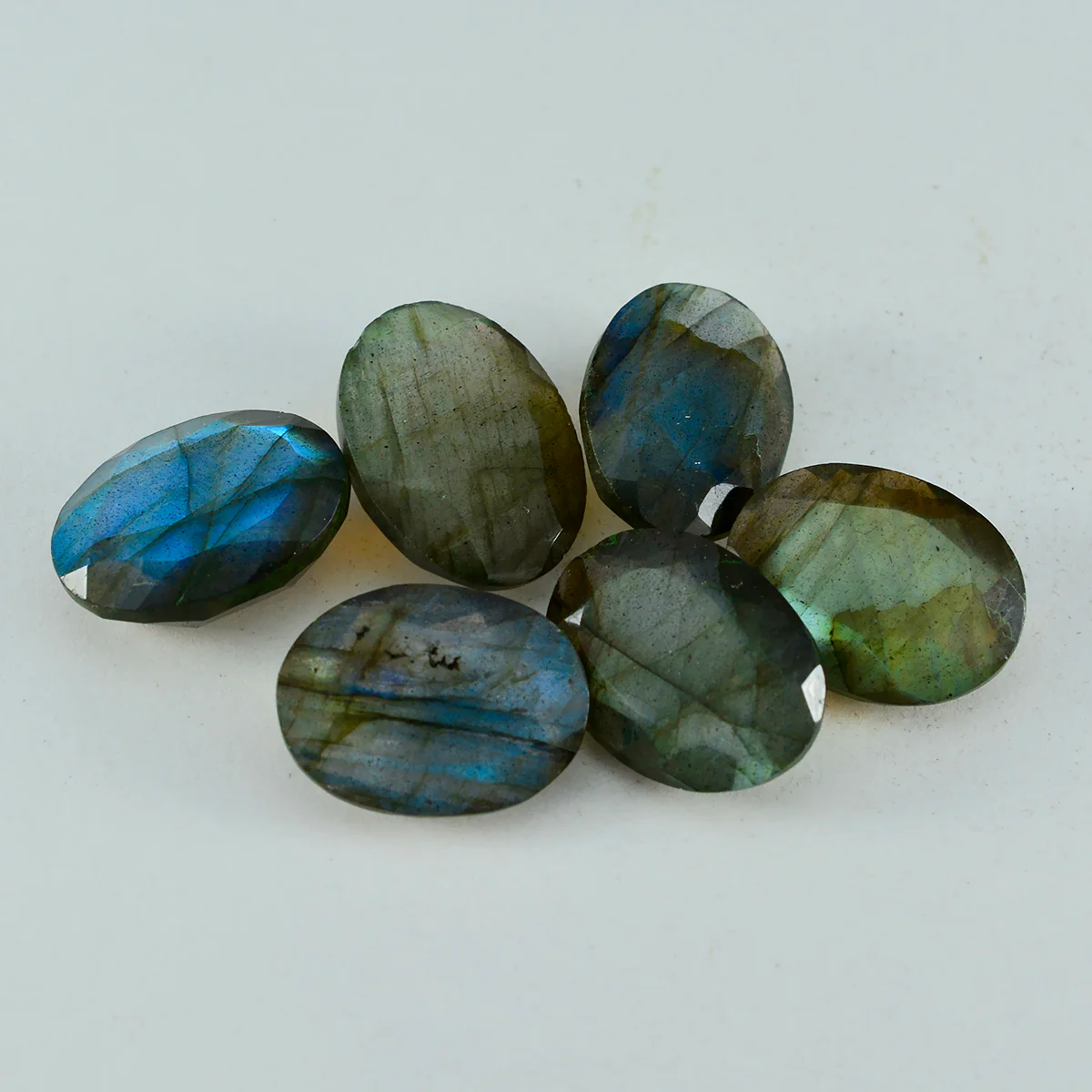 Labradorite 1PC Chunky 15x20 MM Oval Faceted Gray Luster Semi Precious Loose Gemstones - Image 3