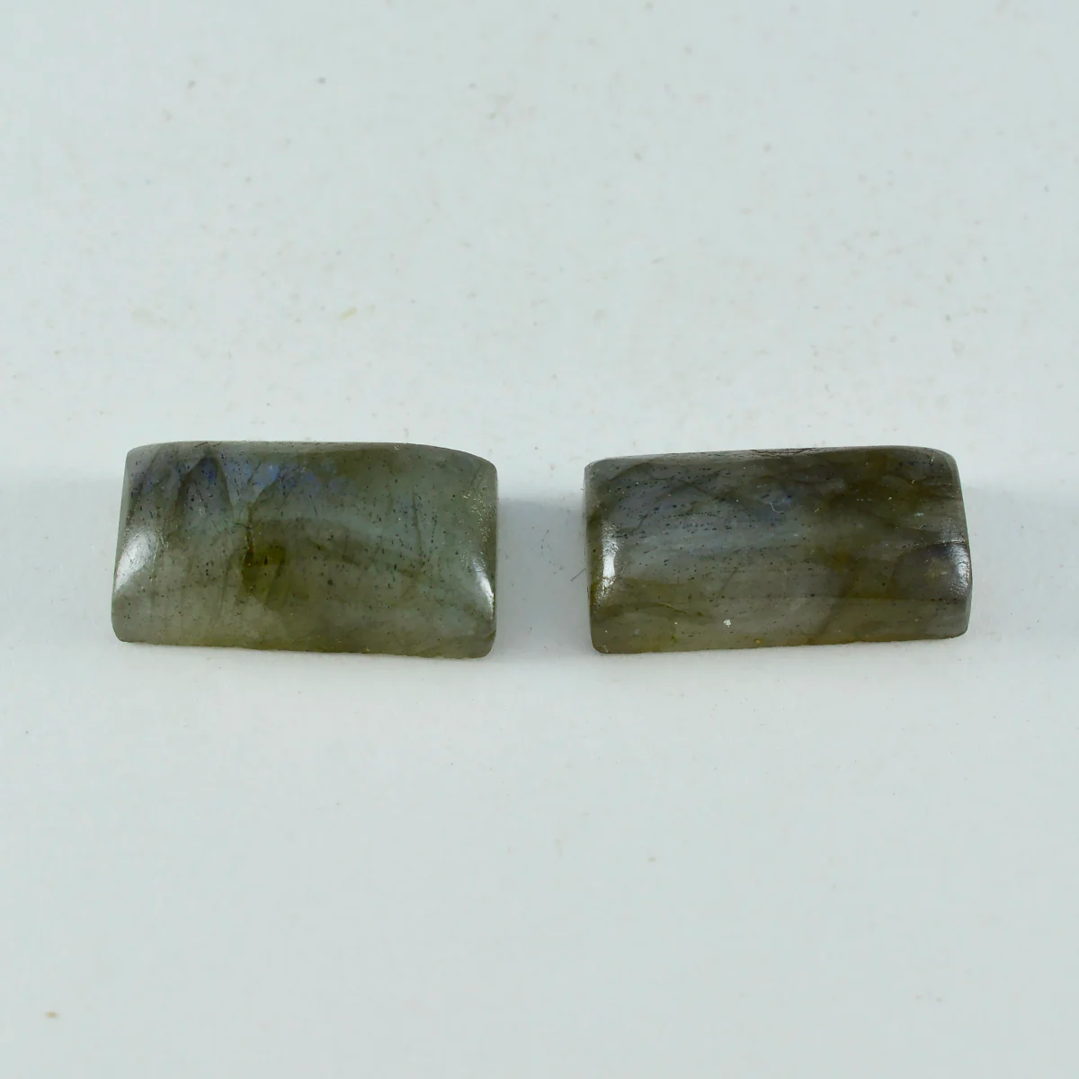 Labradorite 1PC Medium 7x14 MM Baguette Cabochon Gray Shine semi Precious Precious Gemstone - Image 2