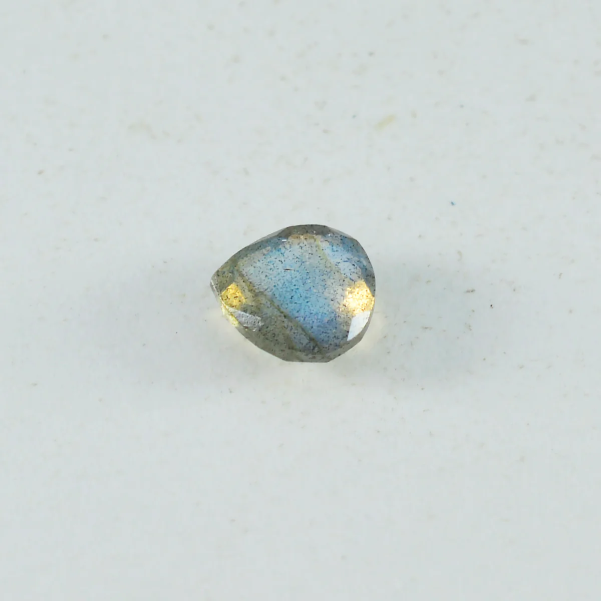 Labradorite 1PC Small 7x7 MM Heart Faceted Gray Splendid Semi Precious Loose Gemstone