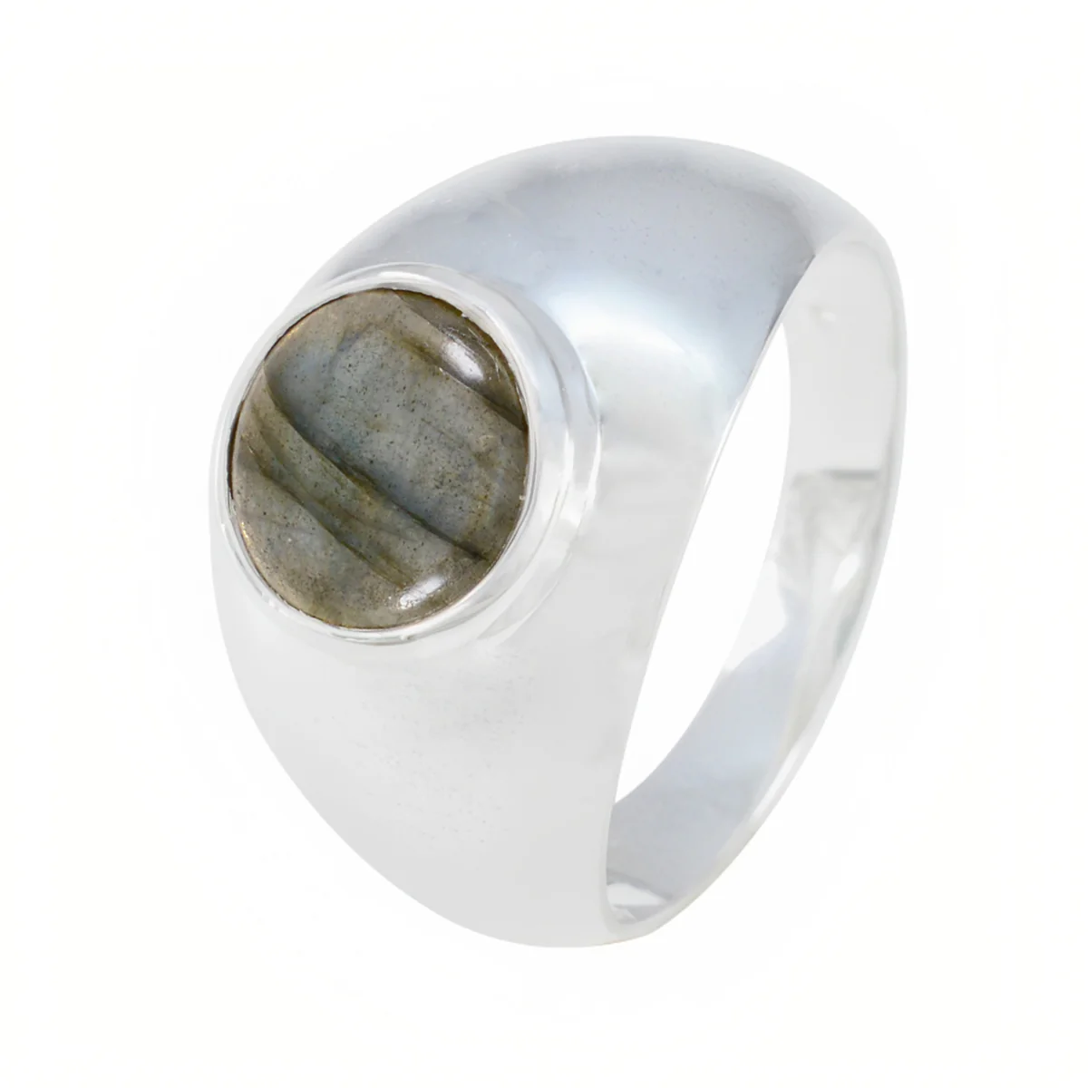 Labradorite Solitaire Moroccan 925 Sterling Silver Gray Gemstone Eye-catching Graceful Ring Jewellery - Image 2