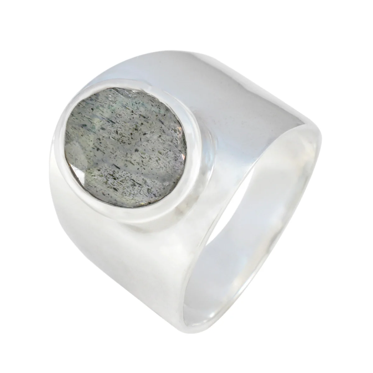 Labradorite Solitaire Moroccan 925 Sterling Silver Gray Gemstone Versatile Armor Ring Jewelry - Image 2