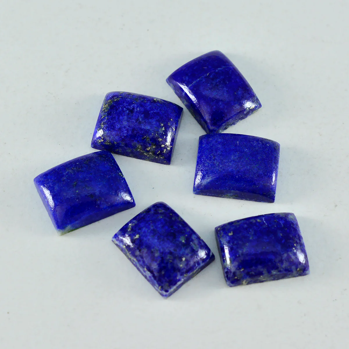 Lapis Lazuli 1PC Small 6x9 MM Emerald Cabochon Blue Fine semi Precious Semi Precious Gemstone
