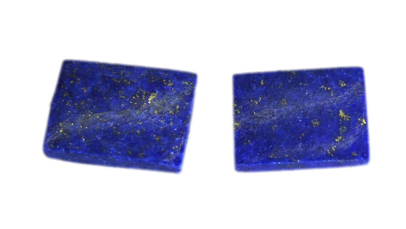 Lapis Lazuli 1PC Small 6x9 MM Emerald Cabochon Blue Fine semi Precious Semi Precious Gemstone - Image 2