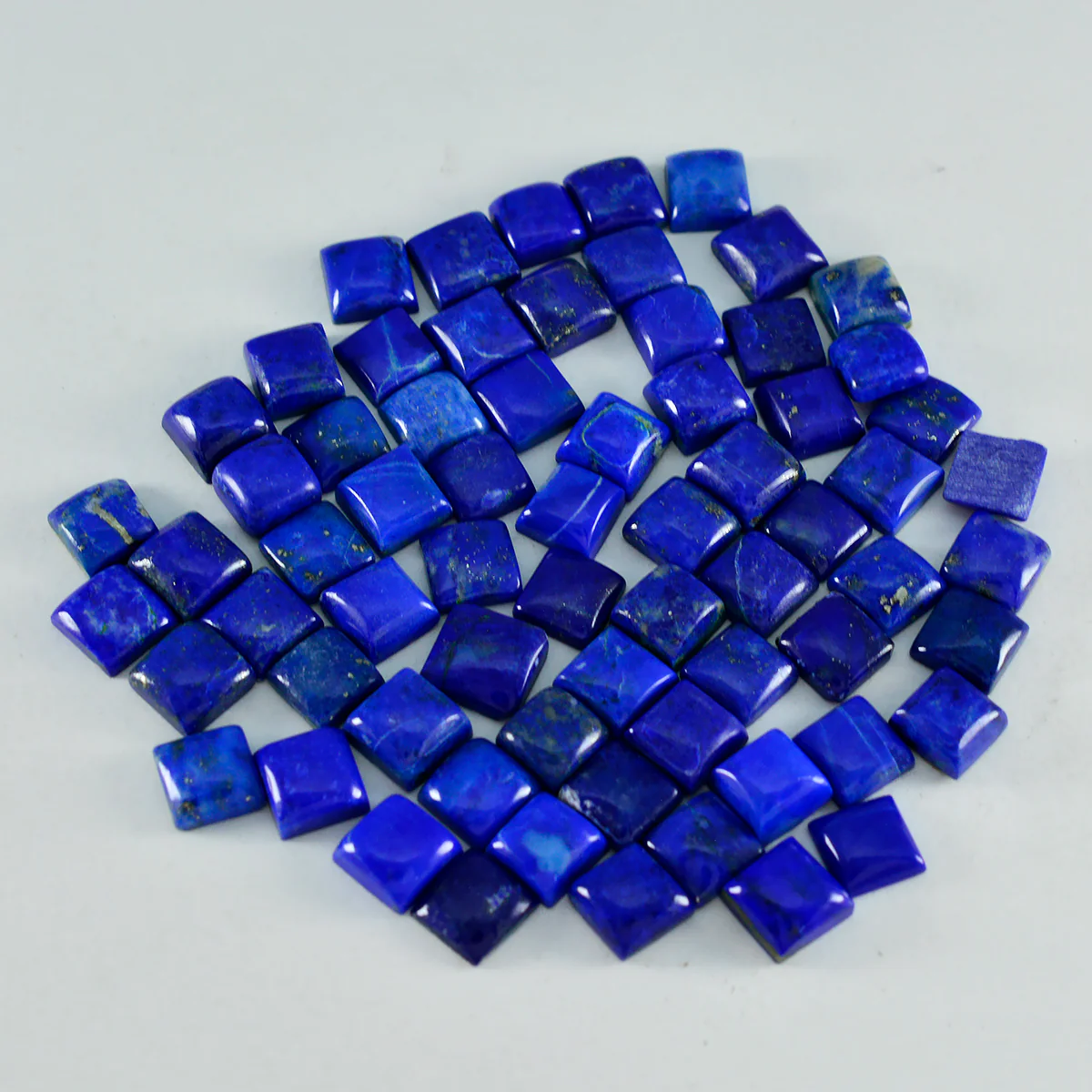 Lapis Lazuli 1PC Small 7x7 MM Square Cabochon Blue Lustrous semi Precious Loose Gemstone - Image 3