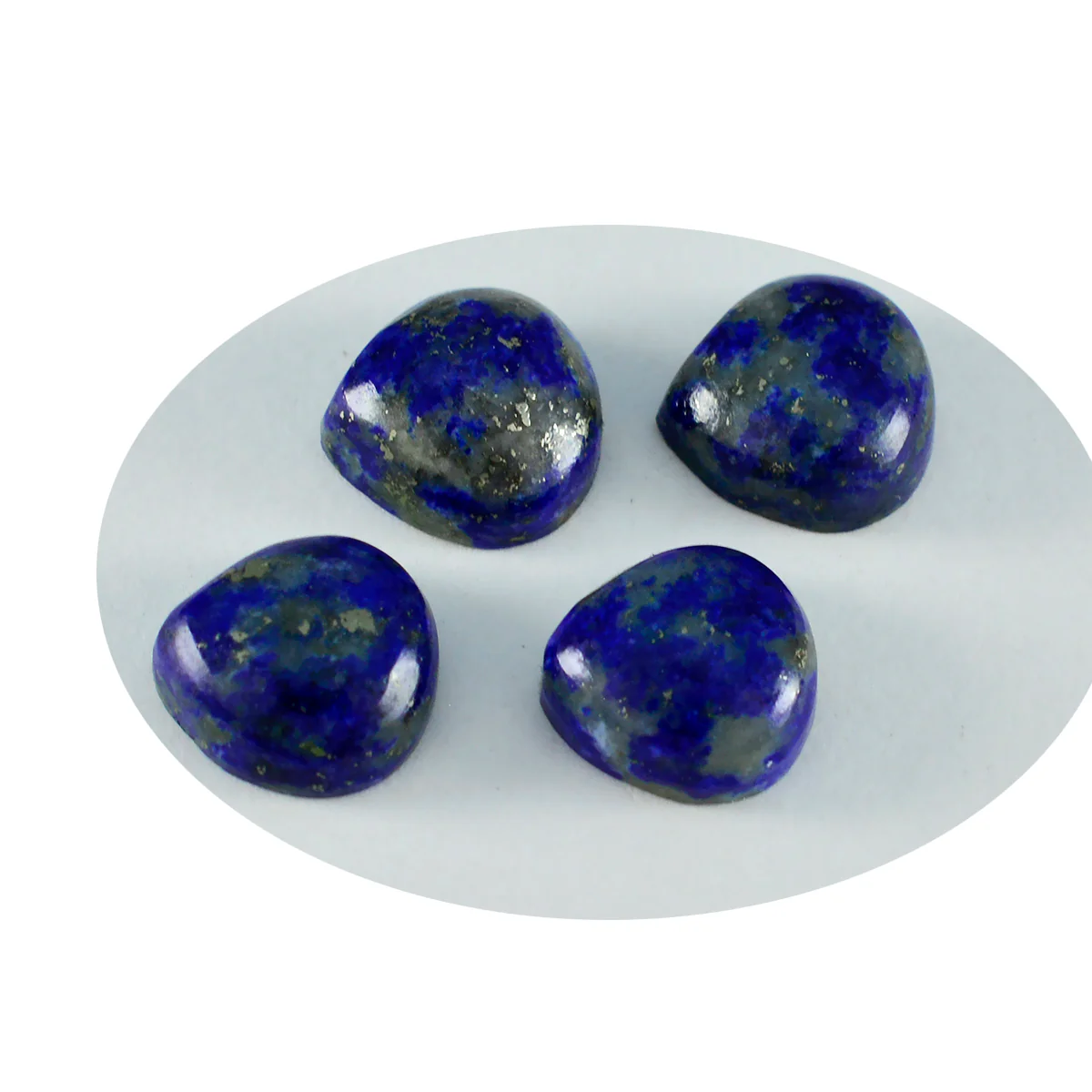 Lapis Lazuli 1PC Small 8x8 MM Heart Cabochon Blue Genuine semi Precious Precious Gemstone - Image 2