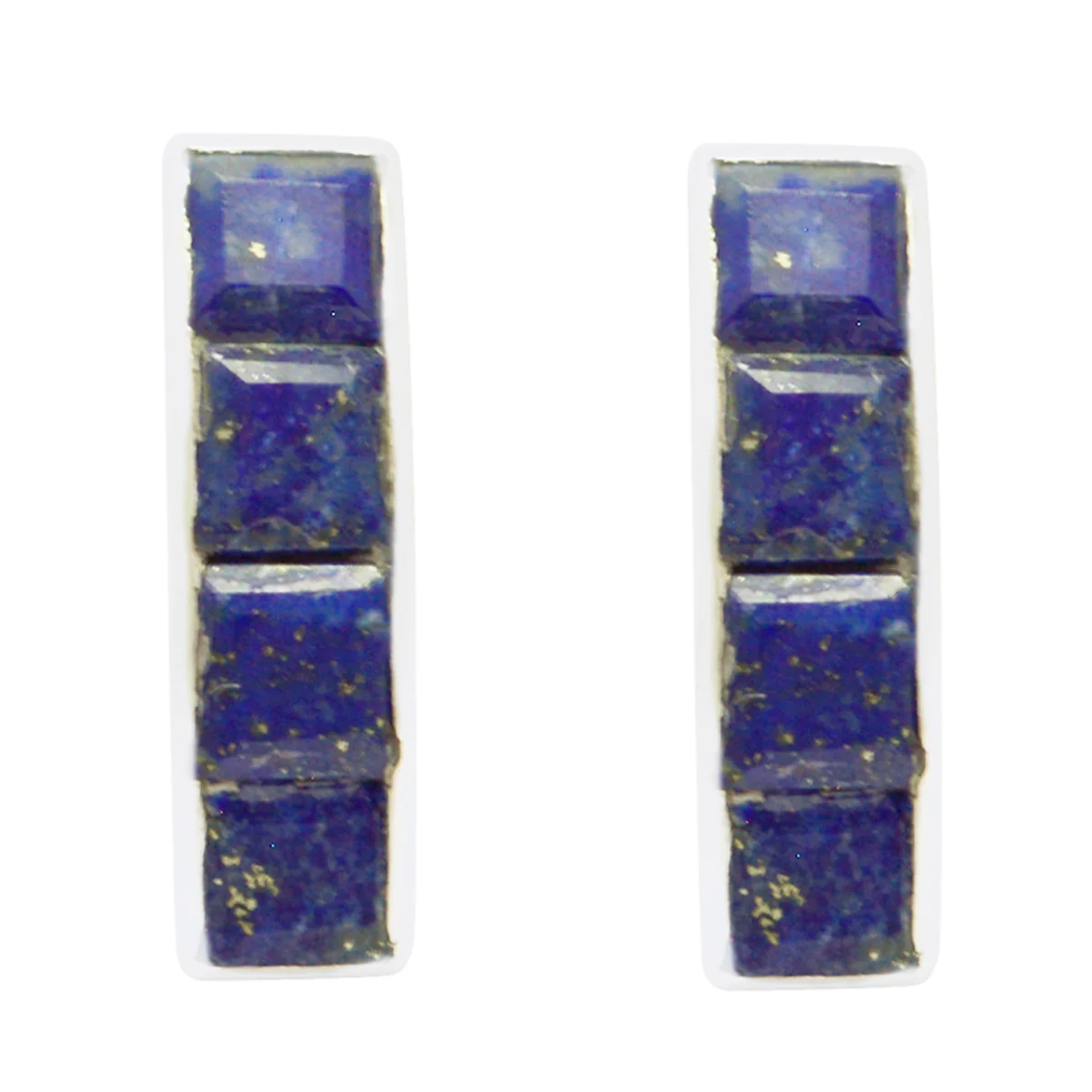 Lapis Lazuli Australian Aria multiple Stud Blue 92.5 Silver Earring - Image 3