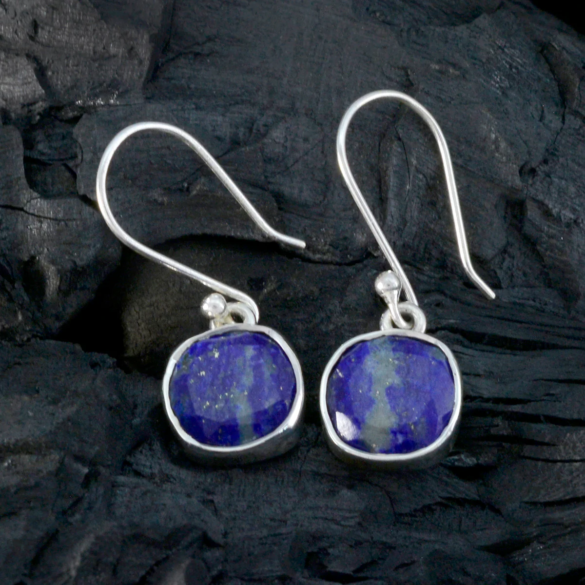 Lapis Lazuli Australian Renata multiple Dangle Blue 925 Silver Earring - Image 2