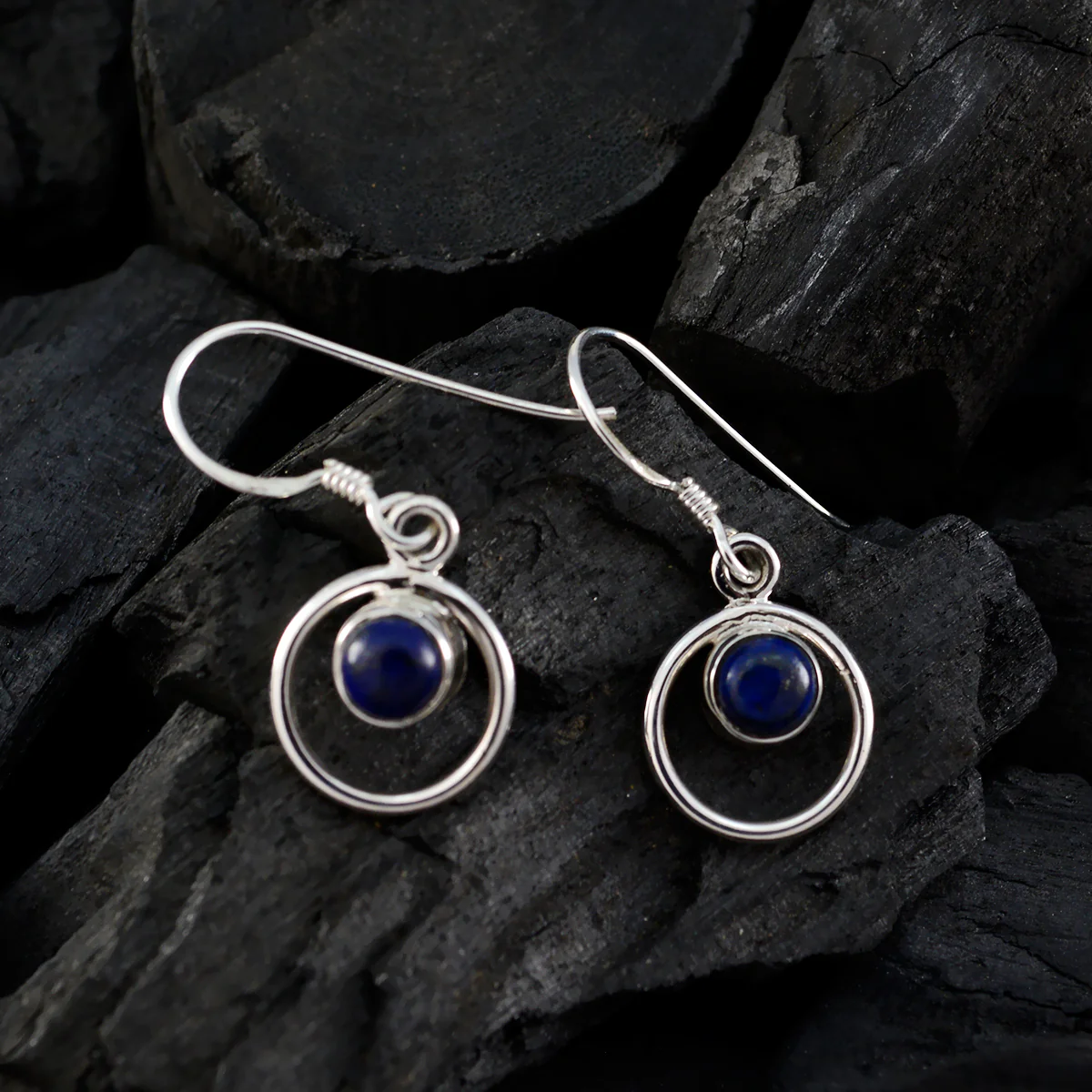 Lapis Lazuli German Daniela multiple Dangle Blue 92.5 Silver Earring - Image 2