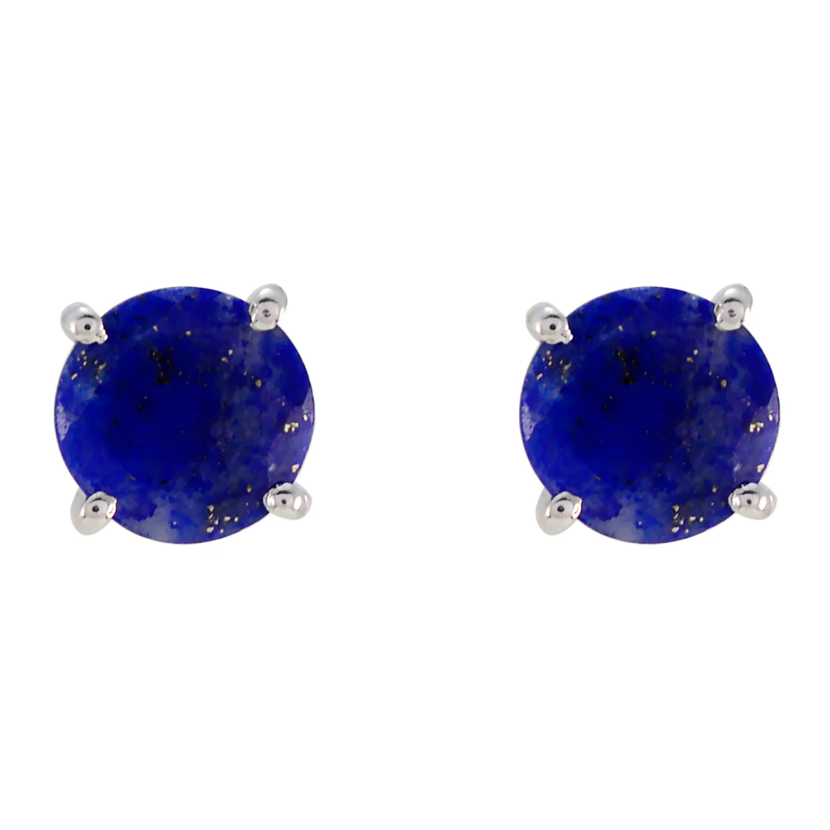 Lapis Lazuli Italian Alina Solitaire Stud Blue 92.5 Silver Earring