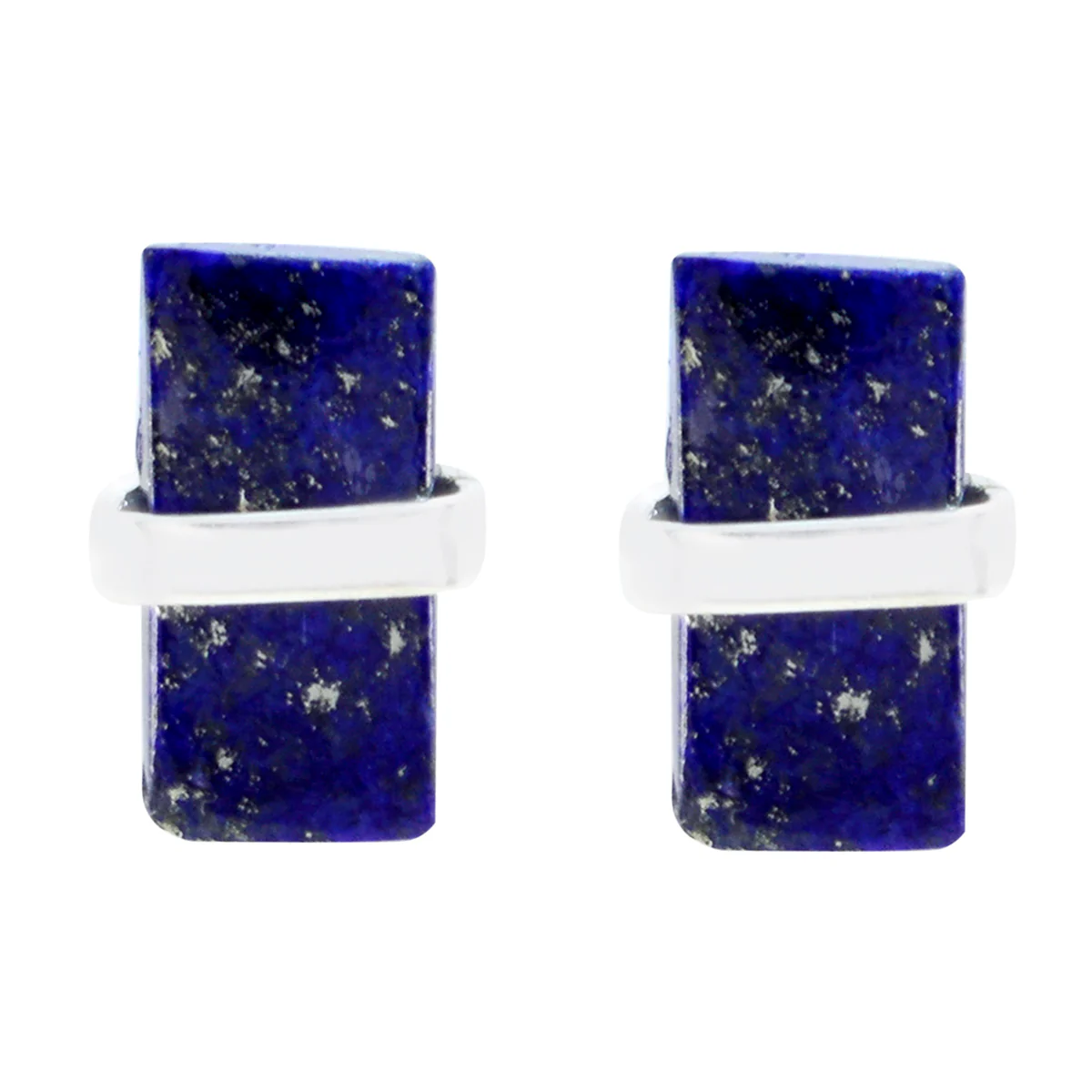 Lapis Lazuli Korean Nayara Solitaire Stud Blue 925 Silver Earring