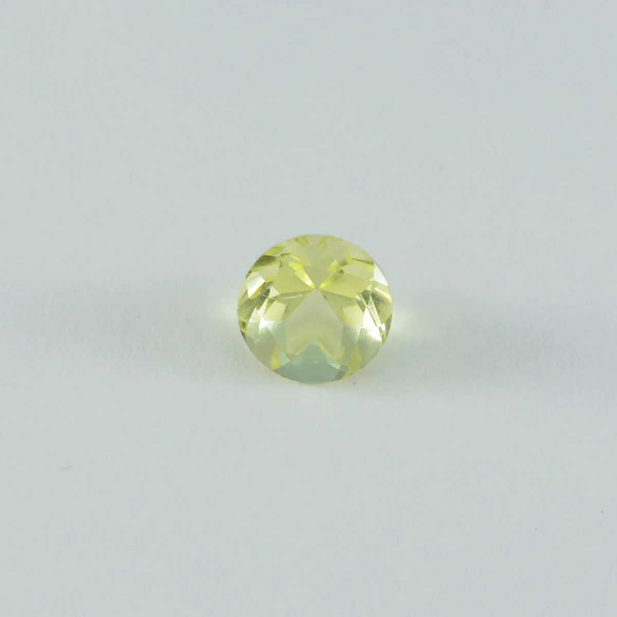 Lemon Quartz 1PC Chunky 14x14 MM Round Faceted Yellow Genuine Semi Precious Loose Gemstones