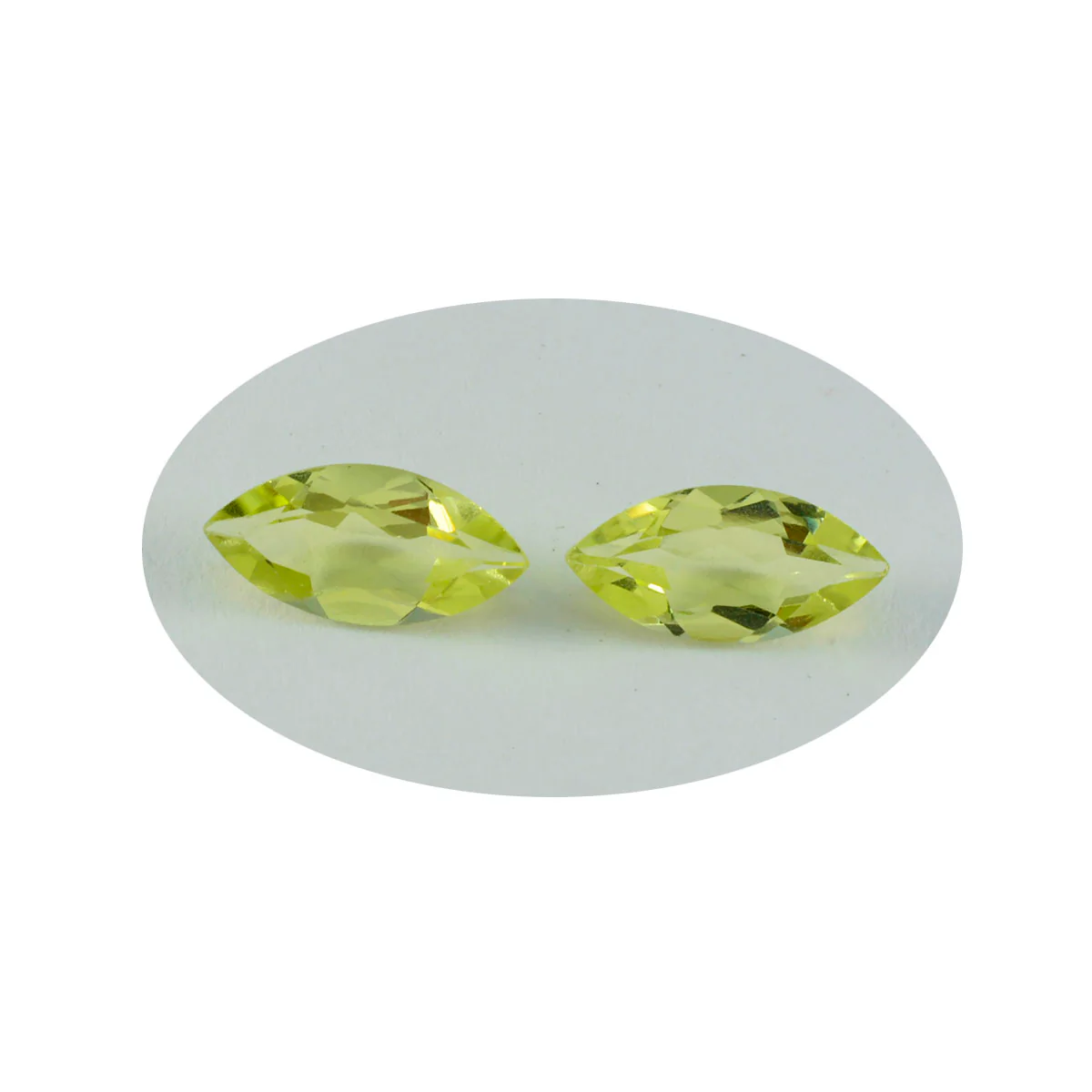 Lemon Quartz 1PC Large 10x12 MM Oval Faceted Yellow Sparkling Semi Precious Loose Gemstone - Image 2