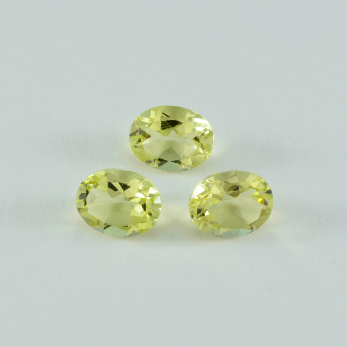 Lemon Quartz 1PC Large 9x11 MM Oval Faceted Yellow Fiery Semi Precious Gems - Image 2