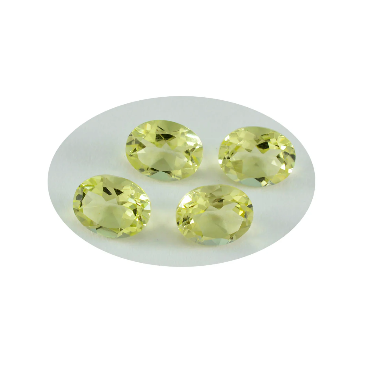 Lemon Quartz 1PC Medium 7x10 MM Oval Faceted Yellow Superior Semi Precious Loose Gemstone - Image 2