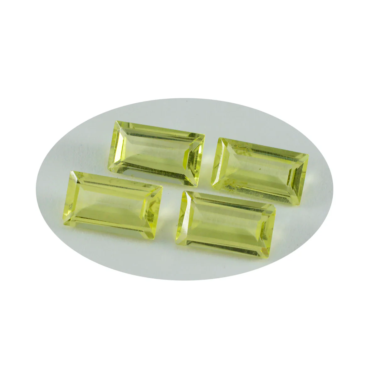 Lemon Quartz 1PC Medium 7x14 MM Baguette Faceted Yellow Splendid Semi Precious Loose Gemstone