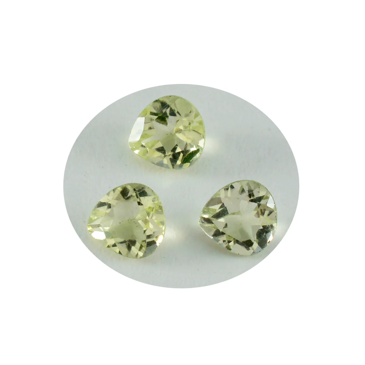 Lemon Quartz 1PC Small 7x7 MM Heart Faceted Yellow Splendid Semi Precious Gems - Image 2