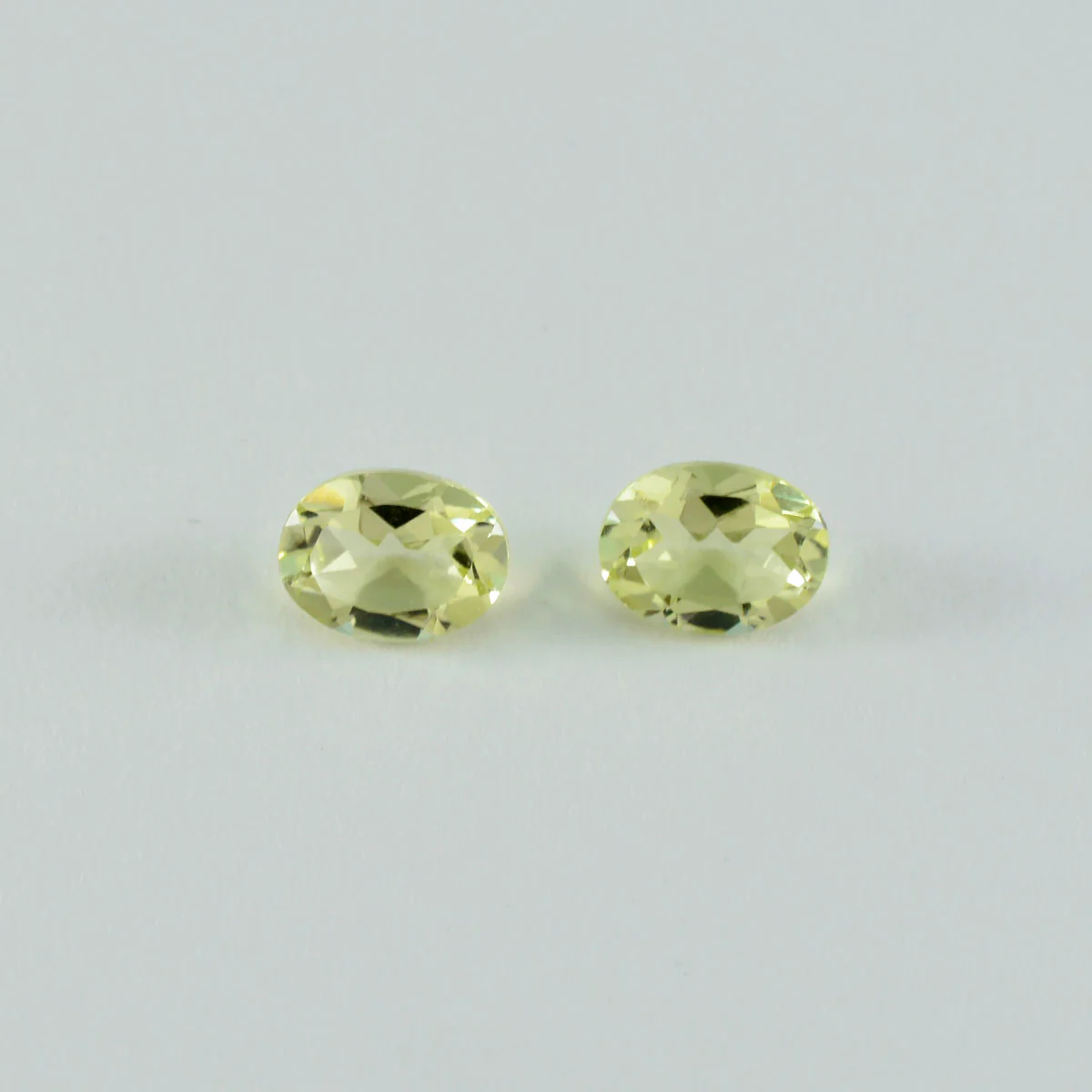 Lemon Quartz 1PC Tiny 5x7 MM Oval Faceted Yellow Fine Semi Precious Loose Gemstone
