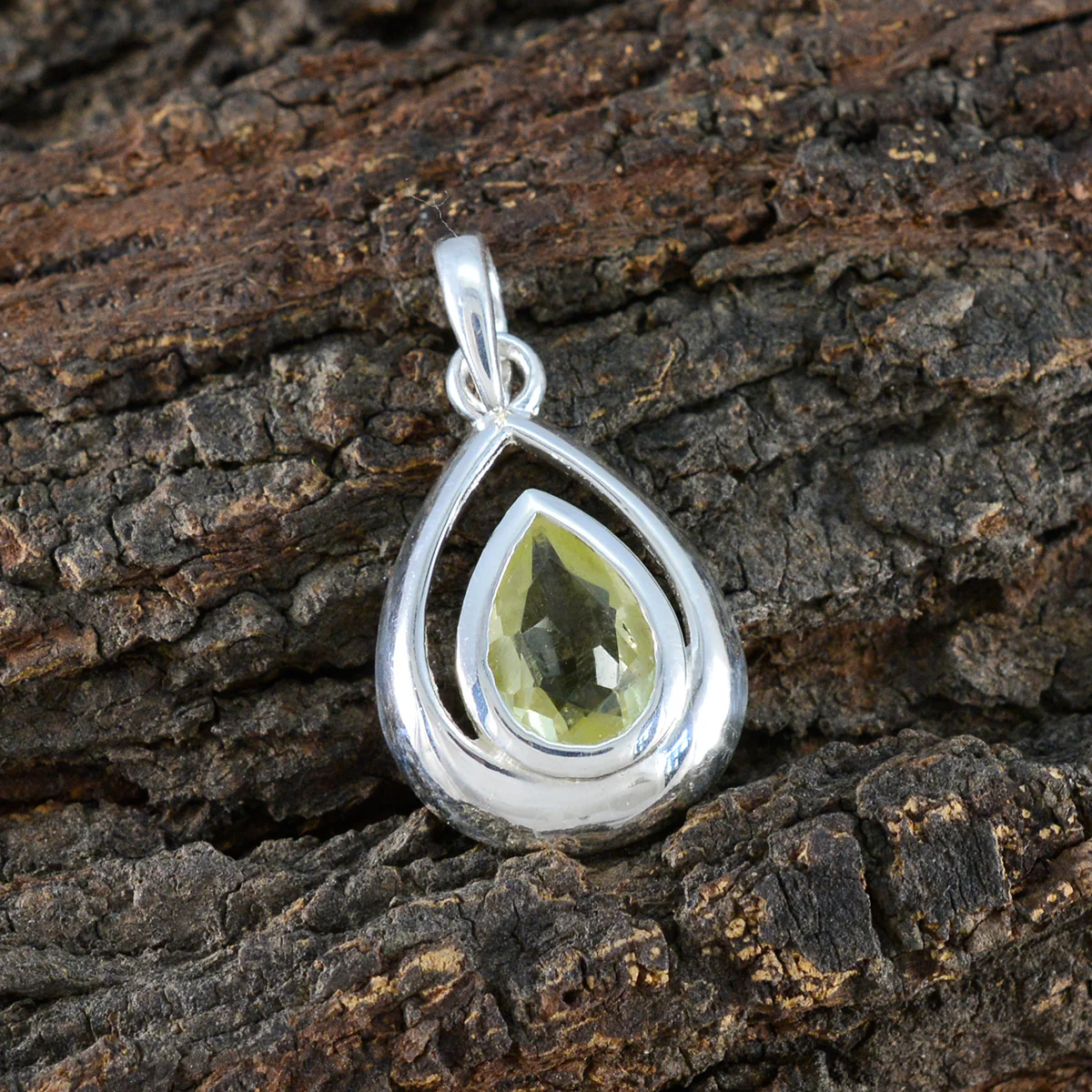 Lemon Quartz Delicate German Sterling Silver Solitaire Patricia Sophisticated Yellow Pendant Jewellery - Image 3