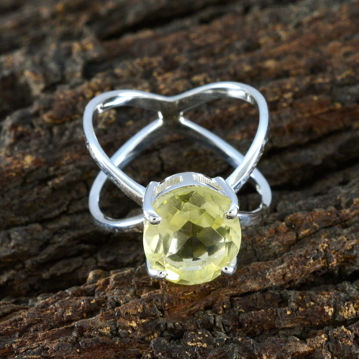 Lemon Quartz Solitaire Indian 925 Sterling Silver Yellow Gemstone Tiny Artisan Ring Jewellery - Image 3