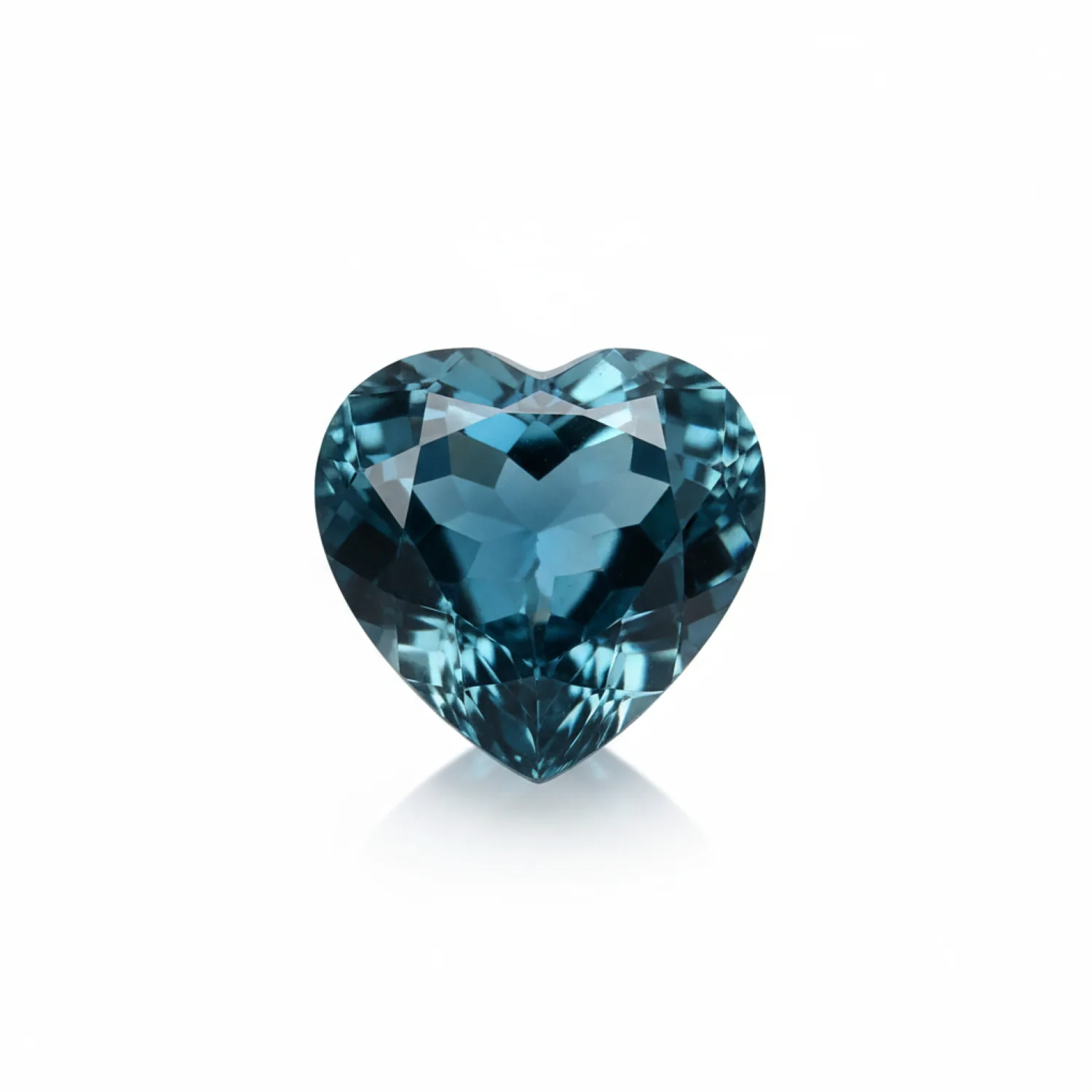 London Blue topaz 10PC Tiny 3x3 MM Heart Faceted Blue Fiery Semi Precious Loose Gemstone