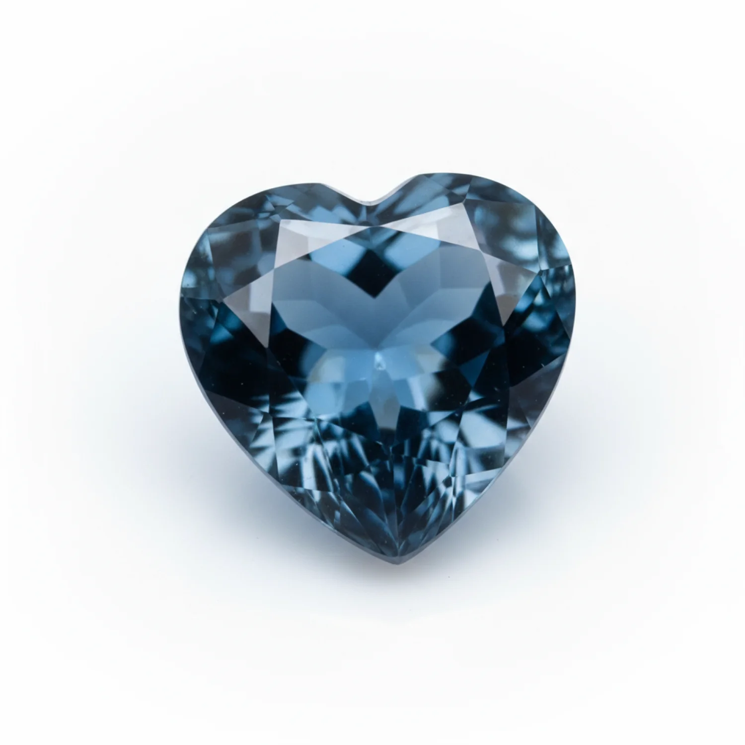 London Blue topaz 10PC Tiny 3x3 MM Heart Faceted Blue Fiery Semi Precious Loose Gemstone - Image 2