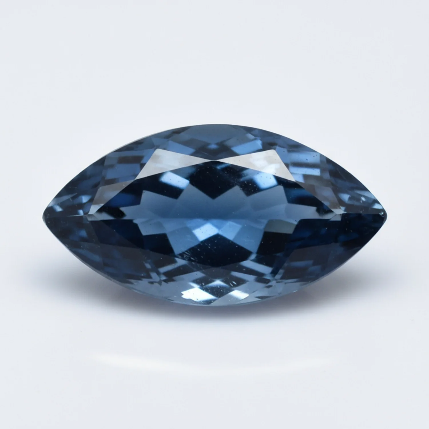 London Blue topaz 1PC Large 8x16 MM Marquise Faceted Blue Fine Semi Precious Loose Gemstone - Image 2